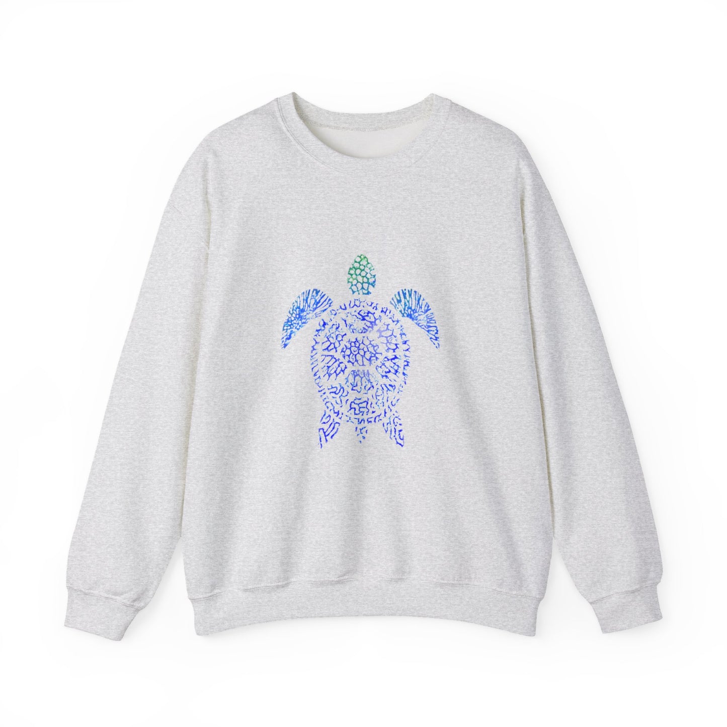 One Turtle & Coral Print Sweater | Soft Cotton Mix | Unisex