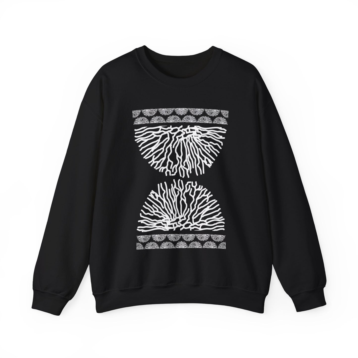 Time Coral Print Sweater | Soft Cotton Mix | Unisex