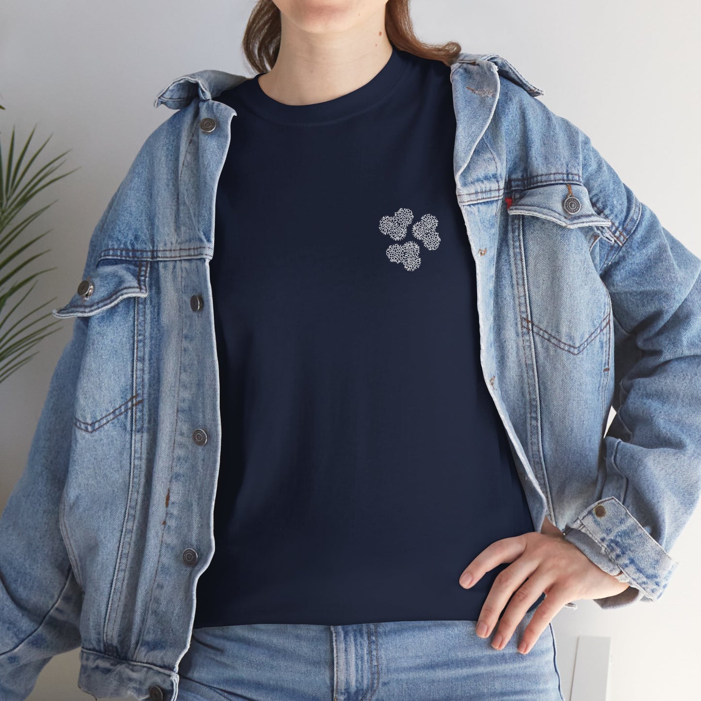 Clover Coral Print T-Shirt | Soft Cotton | Unisex