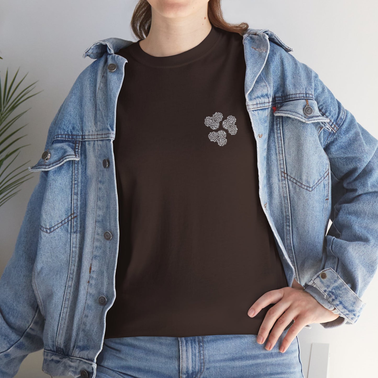 Clover Coral Print T-Shirt | Soft Cotton | Unisex