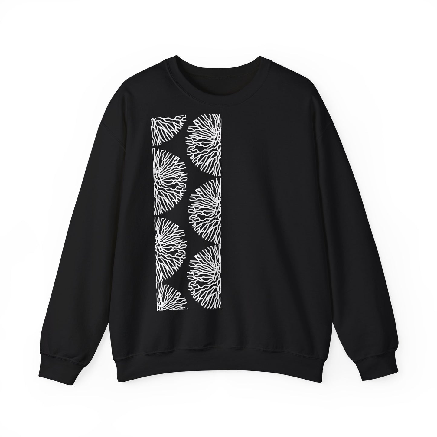 Stripe Coral Print Sweater | Soft Cotton Mix | Unisex