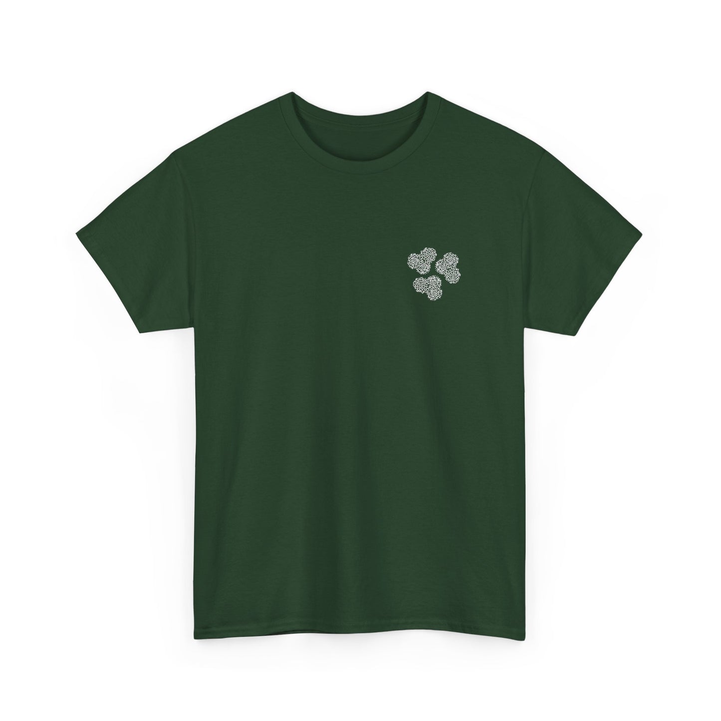 Clover Coral Print T-Shirt | Soft Cotton | Unisex