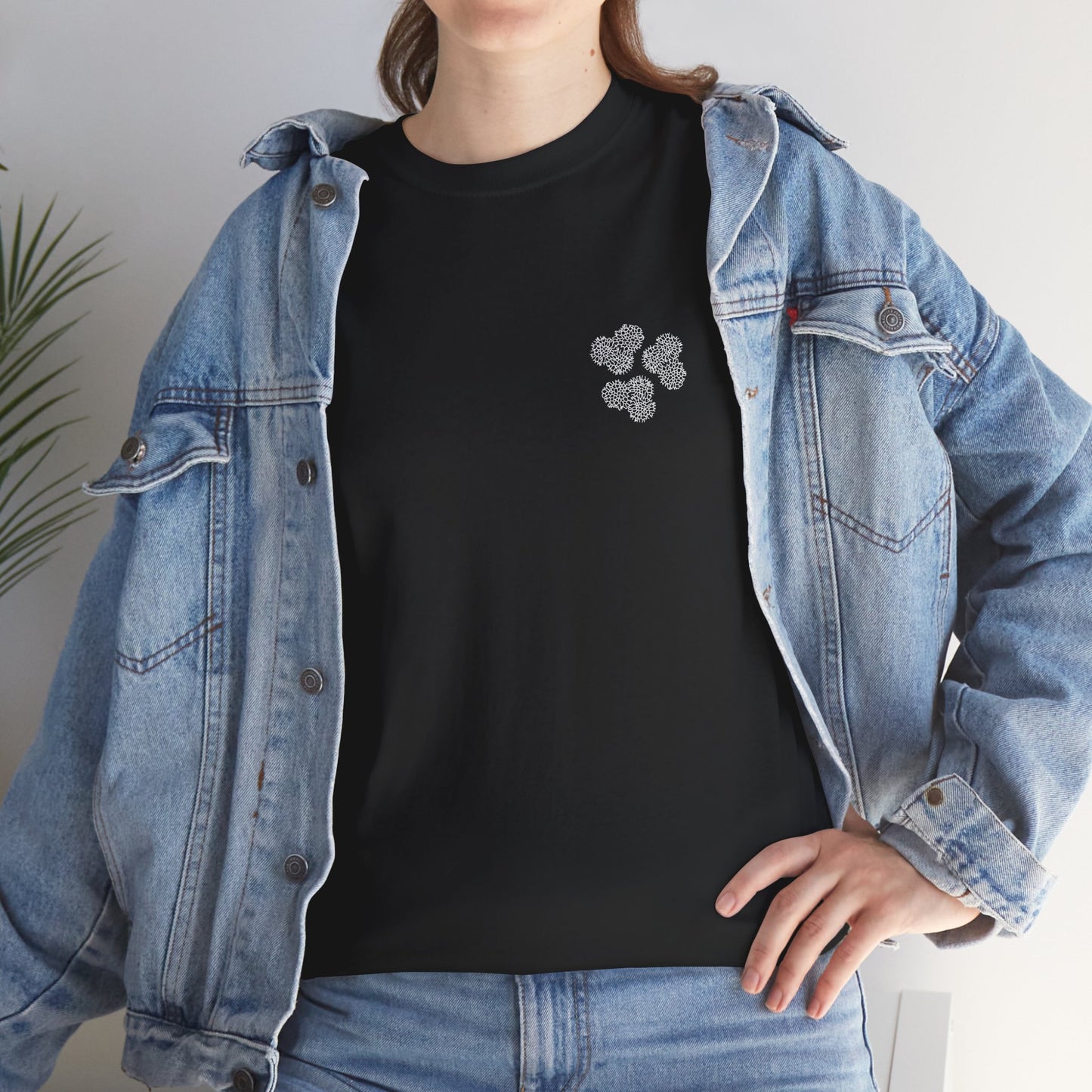 Clover Coral Print T-Shirt | Soft Cotton | Unisex