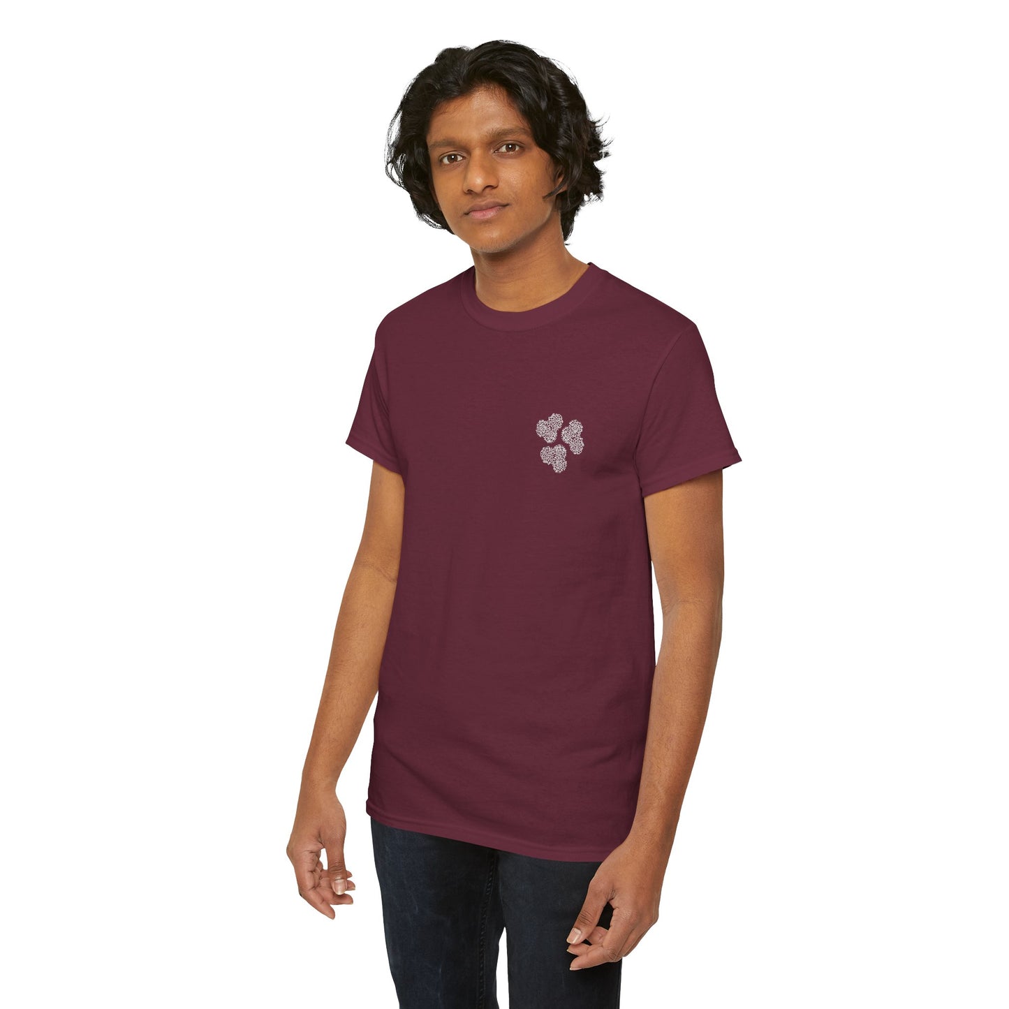 Clover Coral Print T-Shirt | Soft Cotton | Unisex