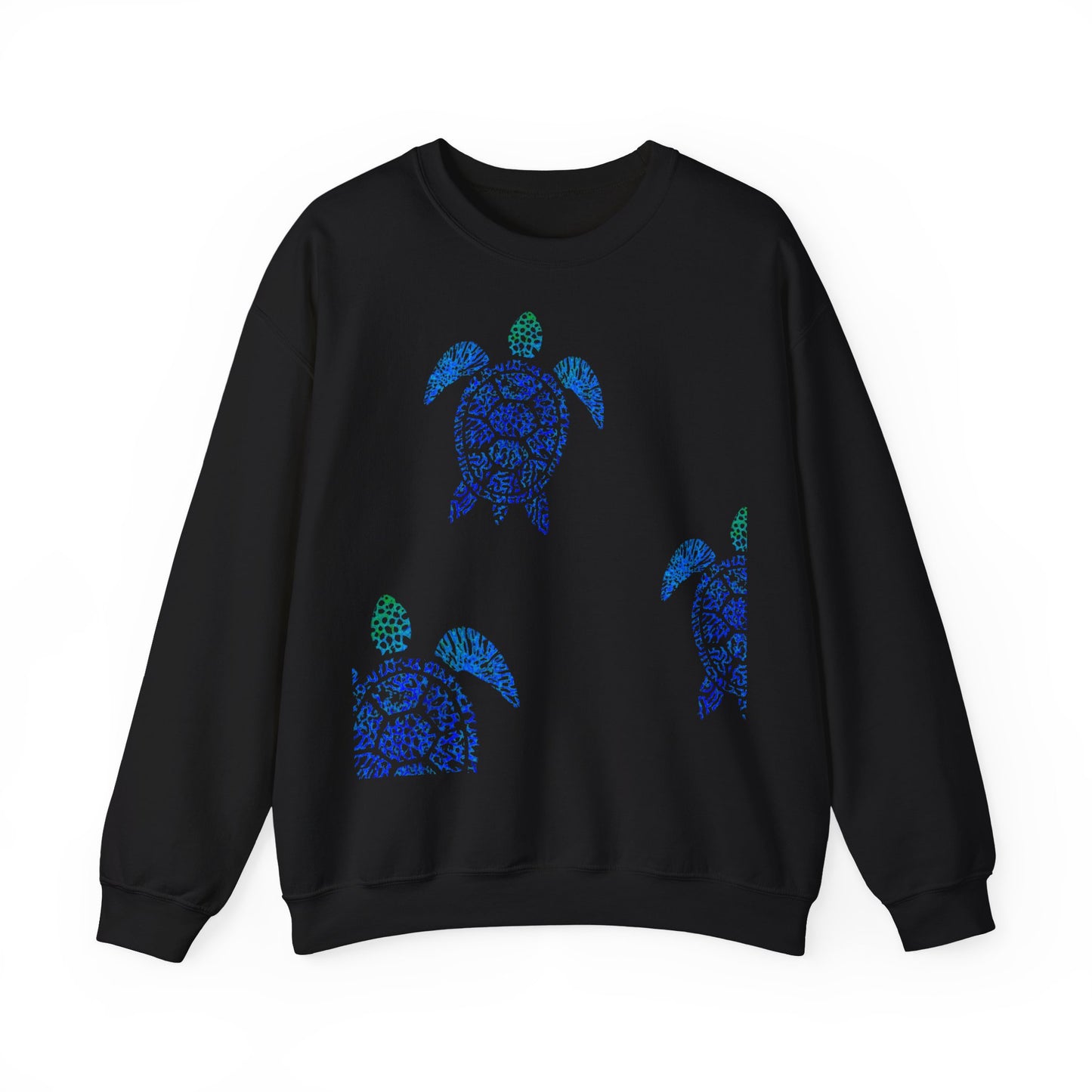 Turtle & Coral Print Sweater | Soft Cotton Mix | Unisex