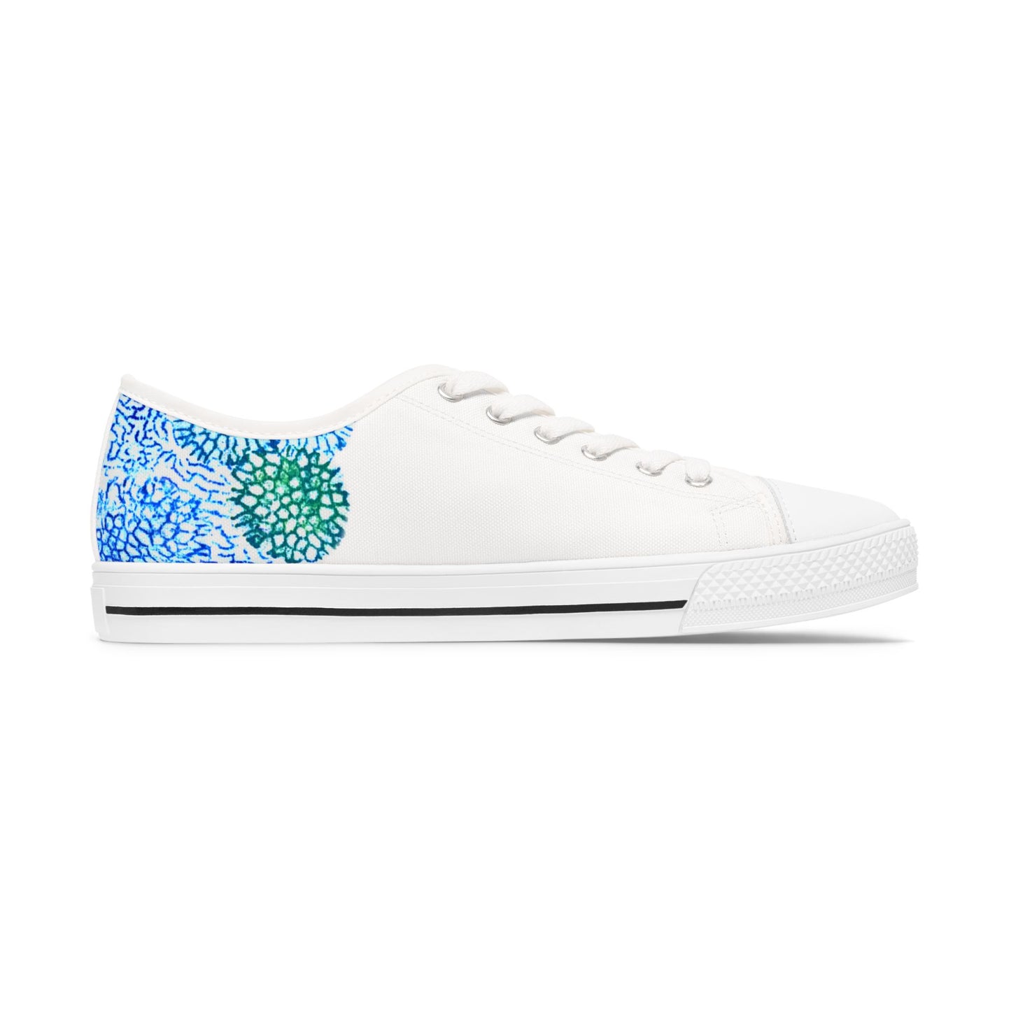 Blue Coral Print | Women's Low Top Sneakers