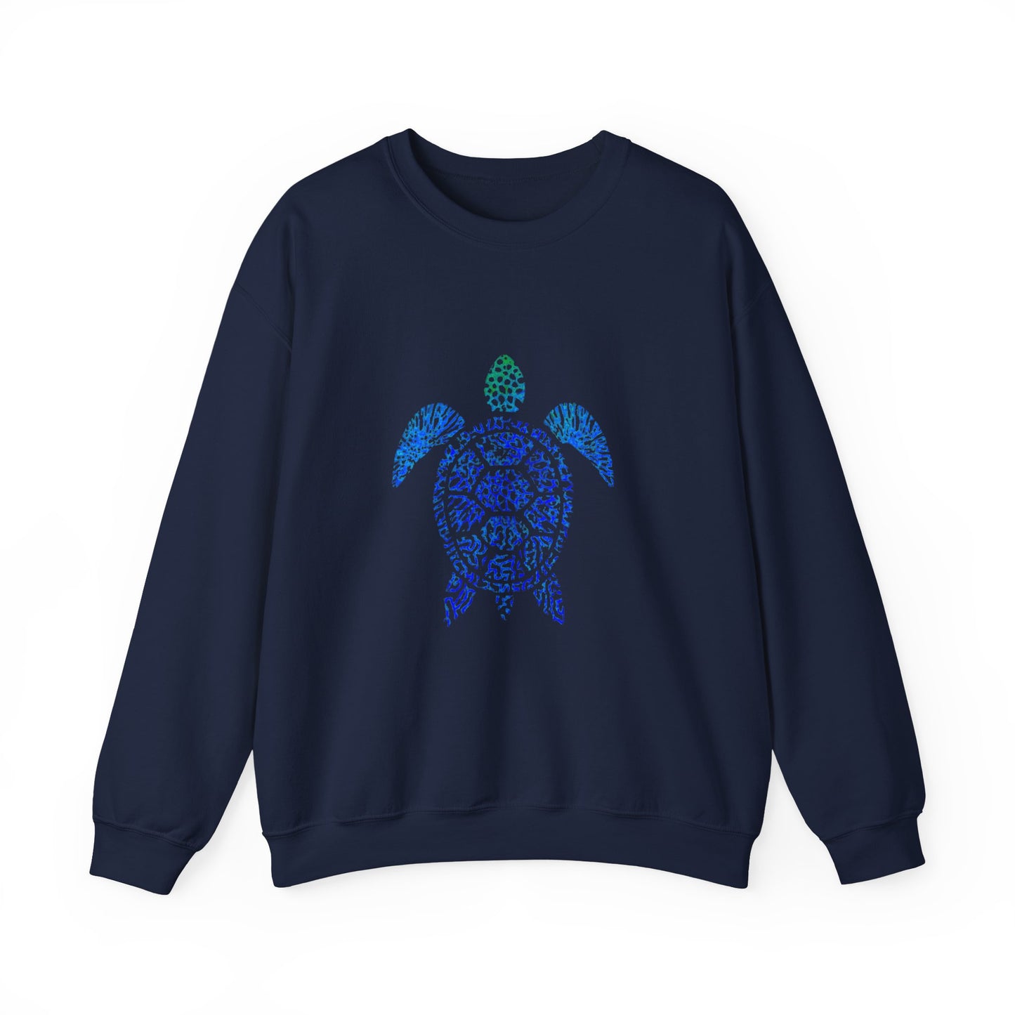 One Turtle & Coral Print Sweater | Soft Cotton Mix | Unisex