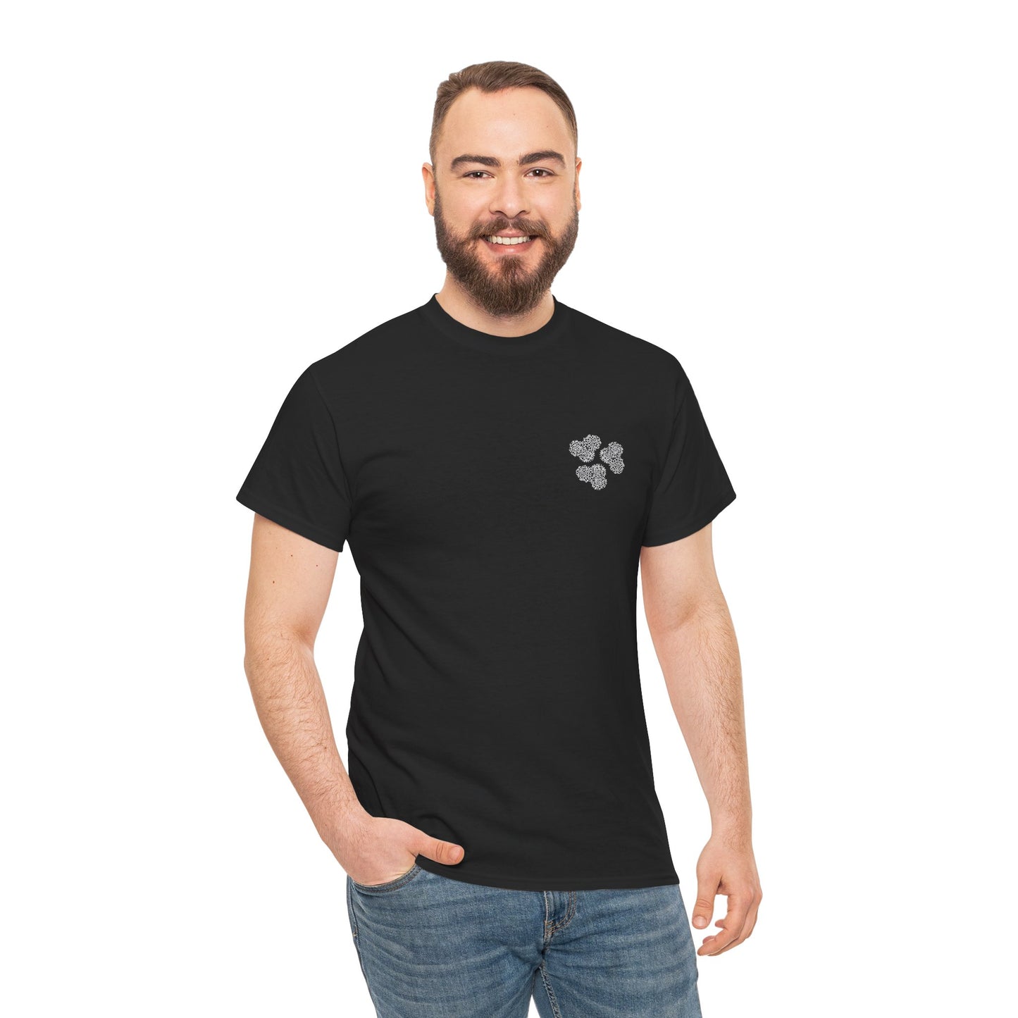 Clover Coral Print T-Shirt | Soft Cotton | Unisex
