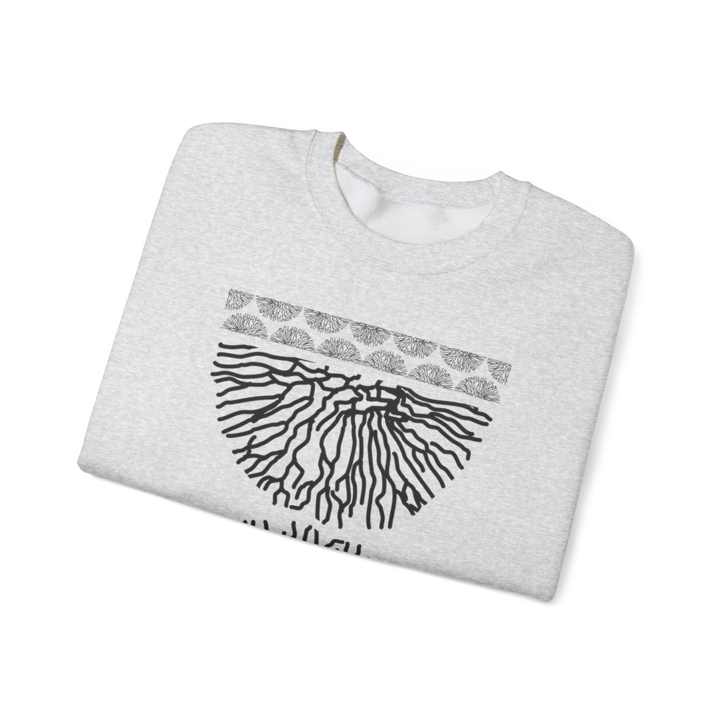 Time Coral Print Sweater | Soft Cotton Mix | Unisex