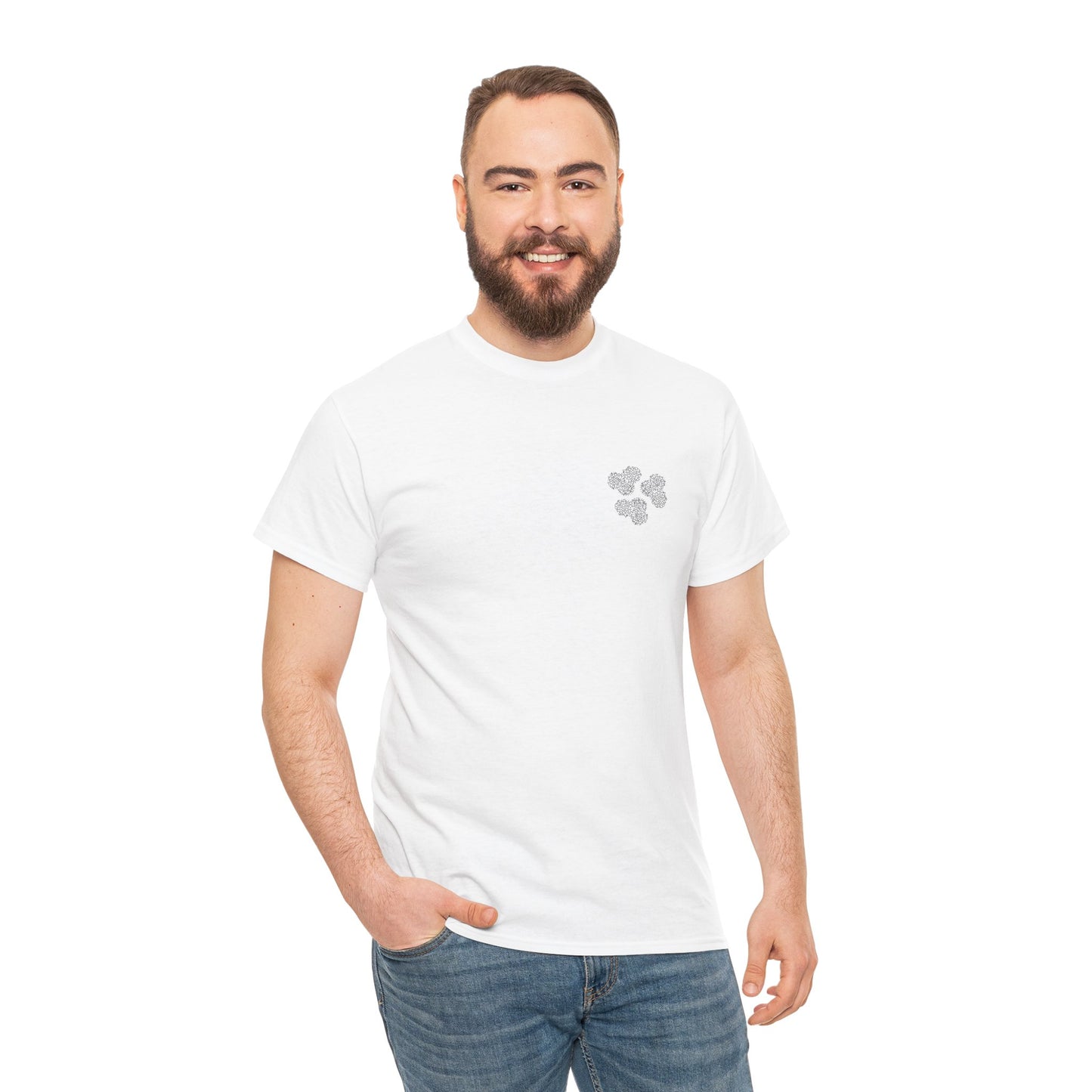 Clover Coral Print T-Shirt | Soft Cotton | Unisex