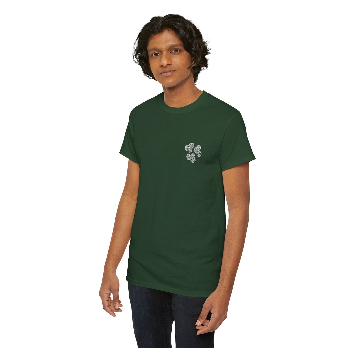 Clover Coral Print T-Shirt | Soft Cotton | Unisex