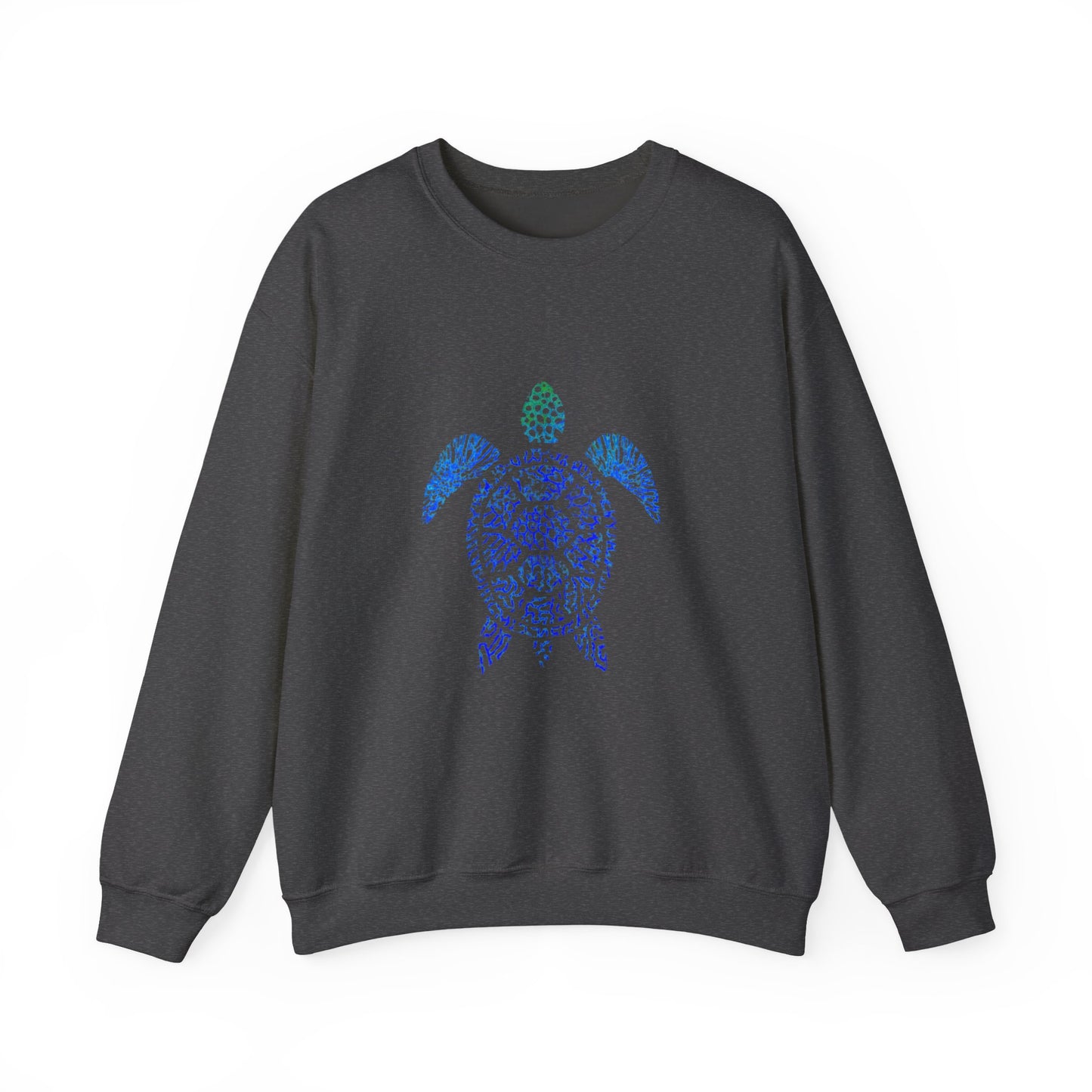 One Turtle & Coral Print Sweater | Soft Cotton Mix | Unisex