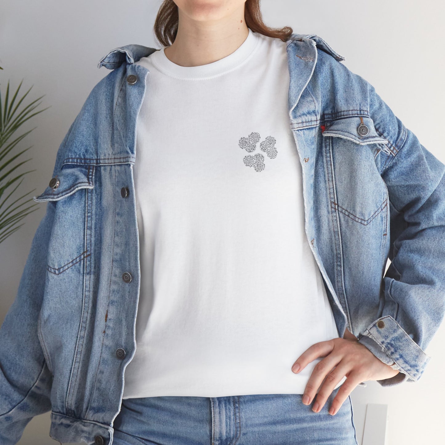 Clover Coral Print T-Shirt | Soft Cotton | Unisex