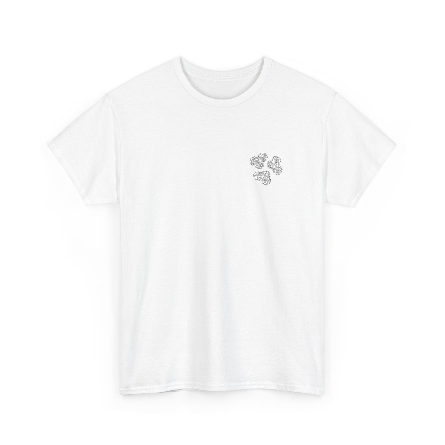 Clover Coral Print T-Shirt | Soft Cotton | Unisex