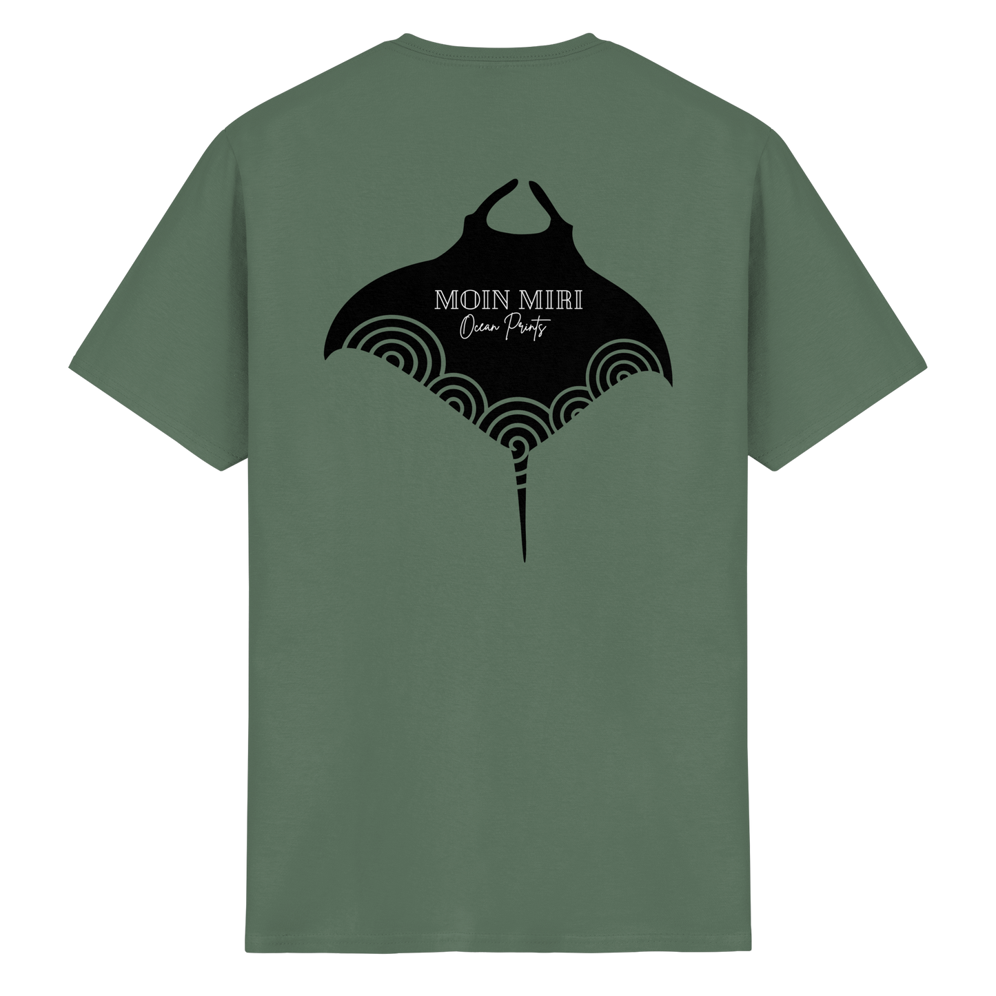 Black Manta - Drops - Back Print - Heavy Cotton T-Shirt