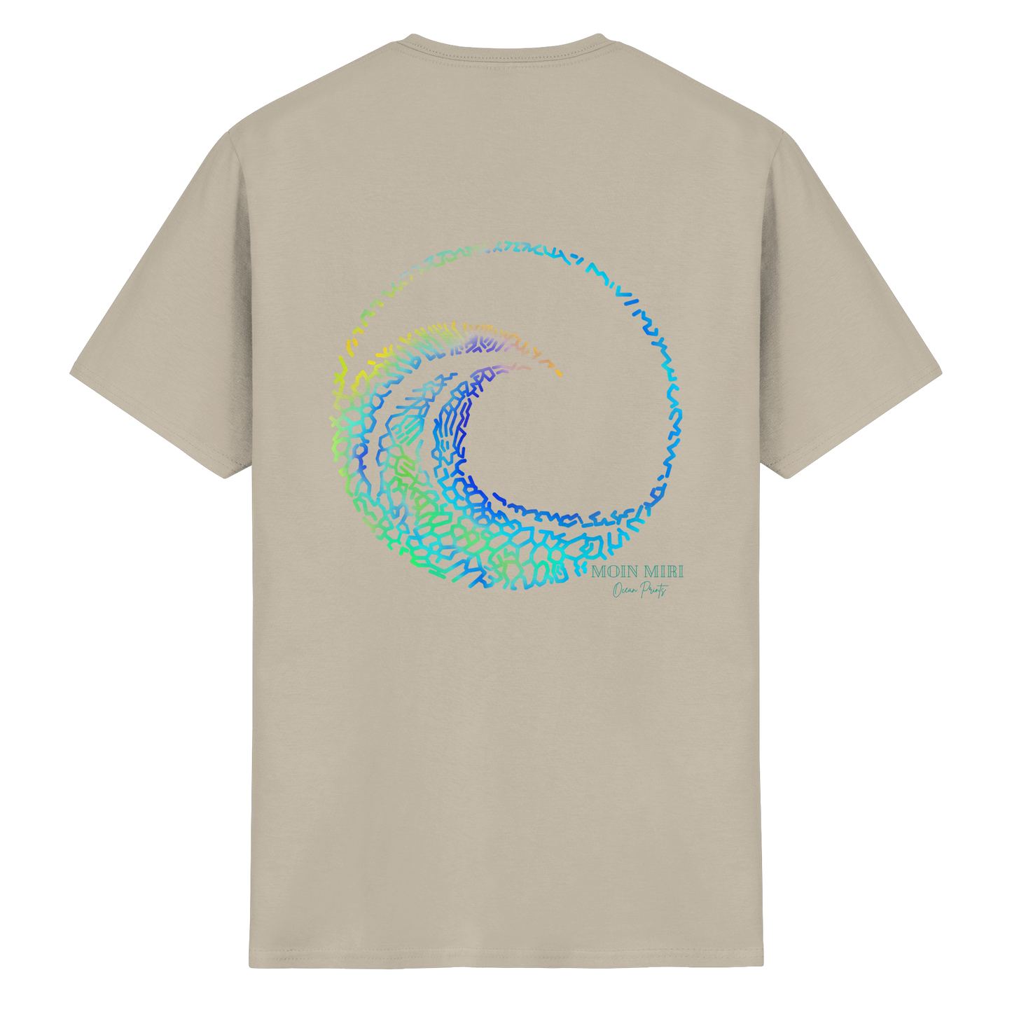 Coral Wave - Back Print - Heavy Cotton T-Shirt
