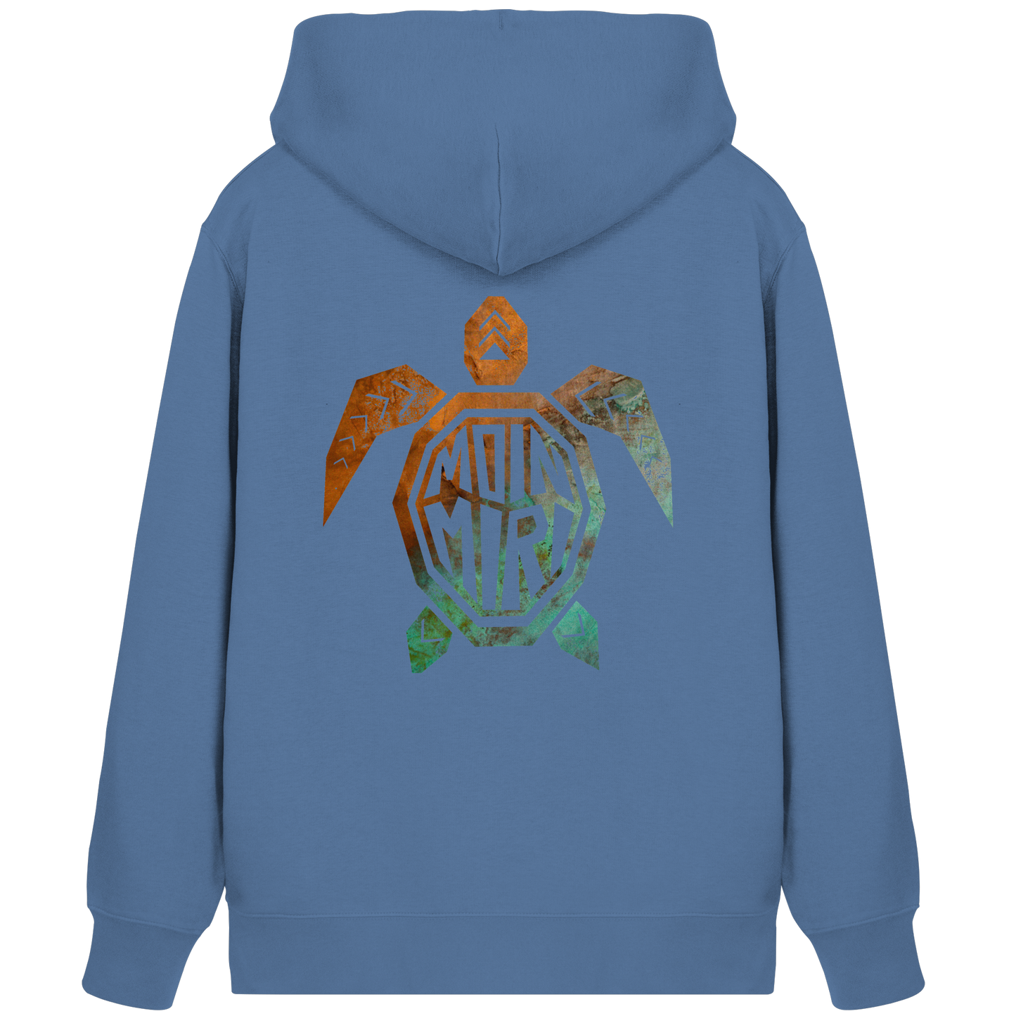 Copper Turtle Logo - Back Print - Organic Zipper