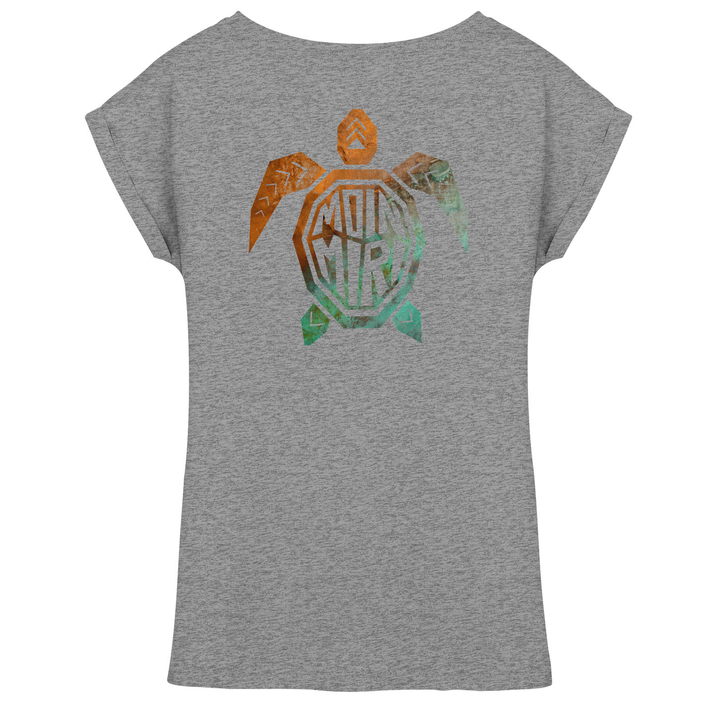 Copper Turtle Logo - Womens Extended Shoulder T-Shirt