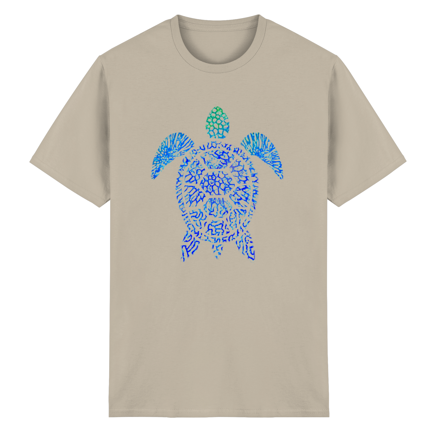 Blue Coral Turtle - Heavy Cotton T-Shirt