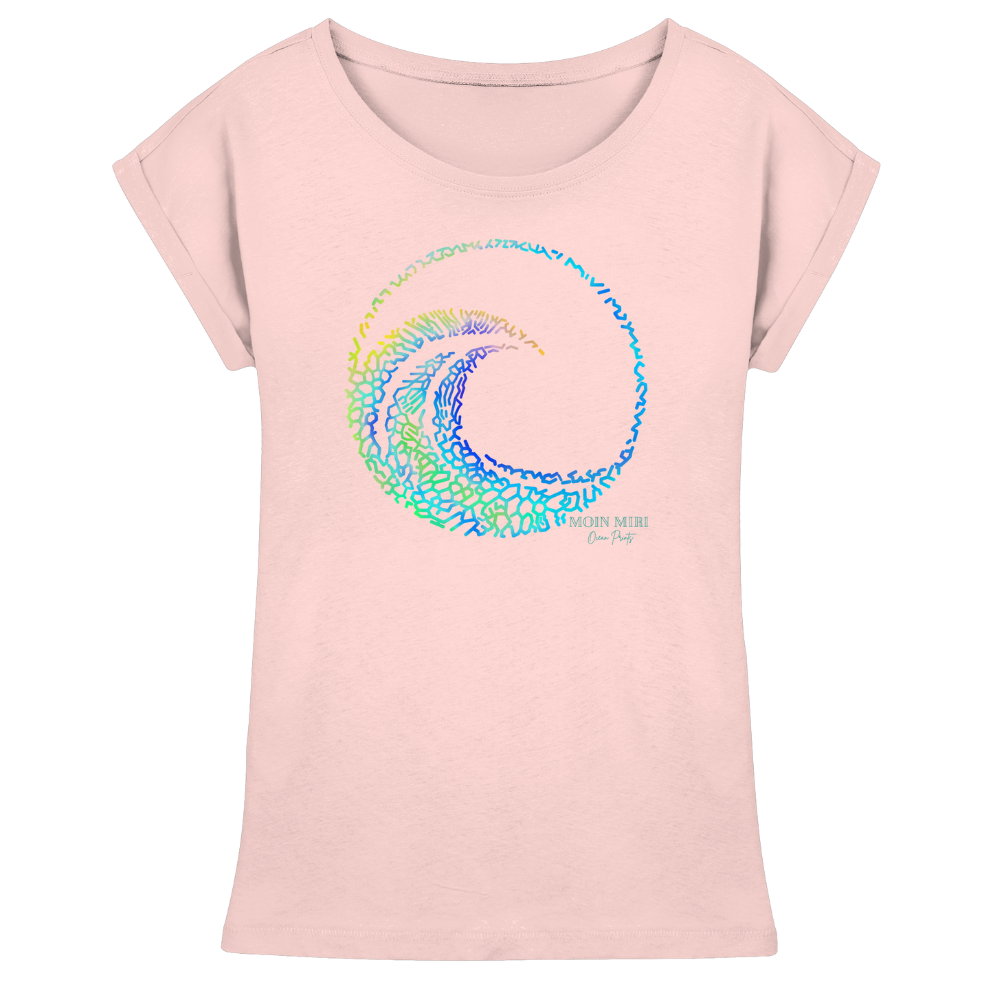 Coral Wave - Womens Extended Shoulder T-Shirt