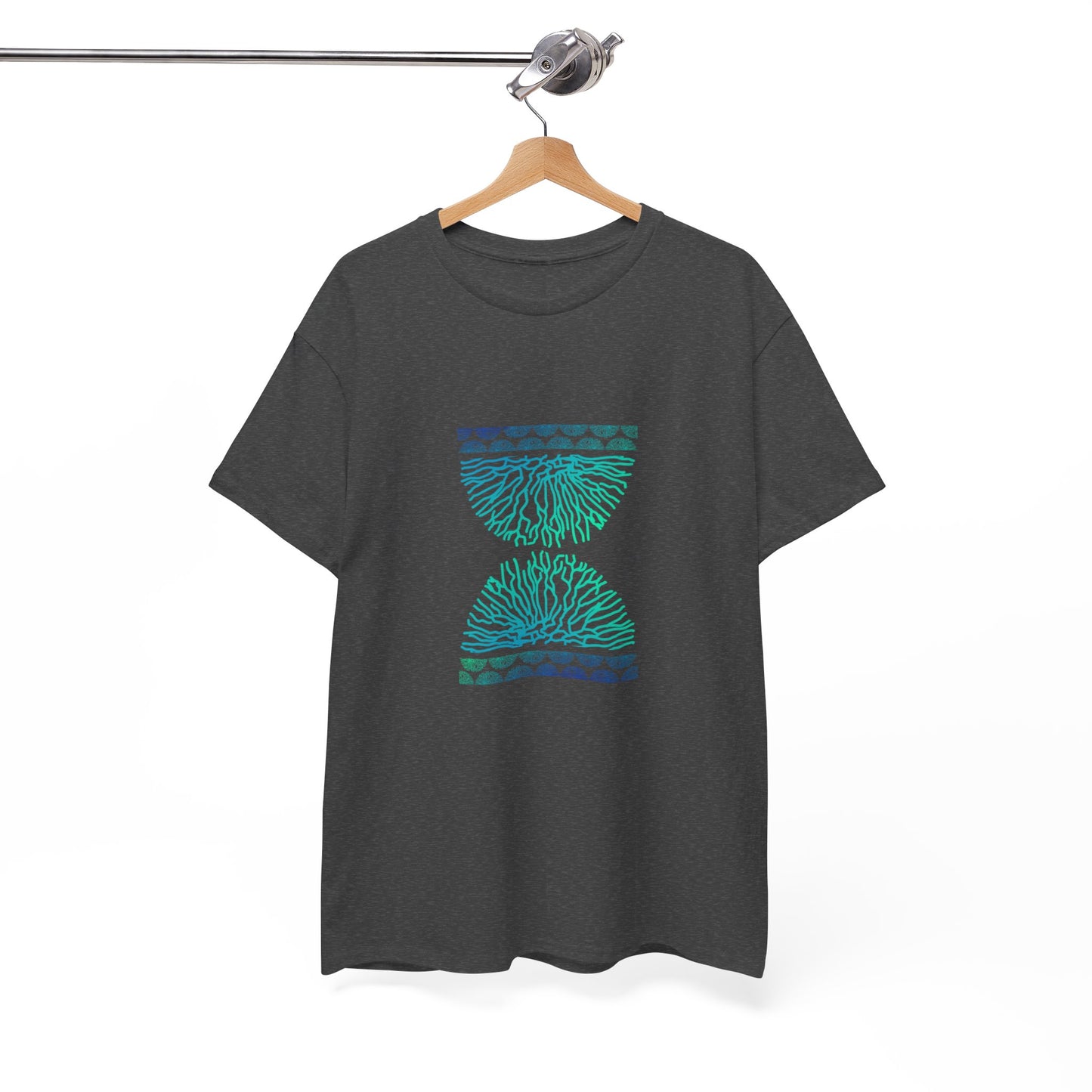 Blue Time Coral Print T-Shirt | Soft Cotton | Unisex