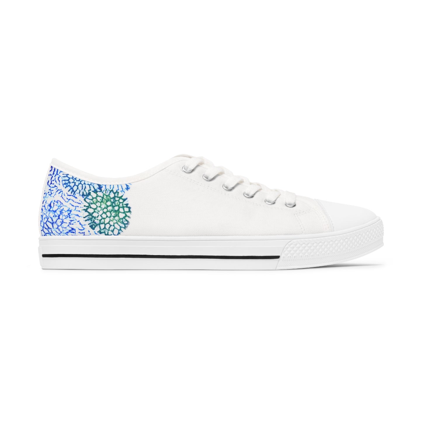 Blue Coral Print | Women's Low Top Sneakers