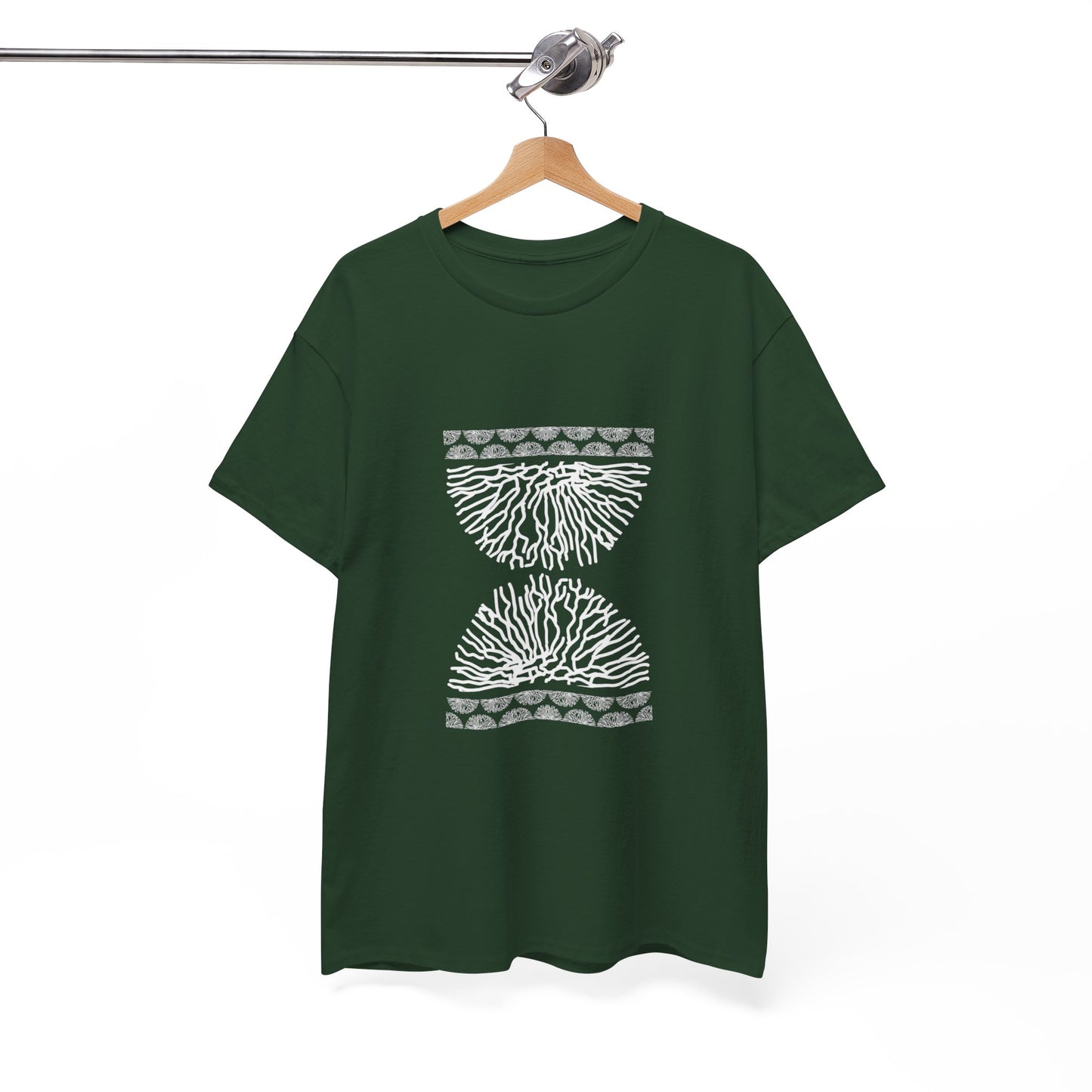 Time Coral Print T-Shirt | Soft Cotton | Unisex