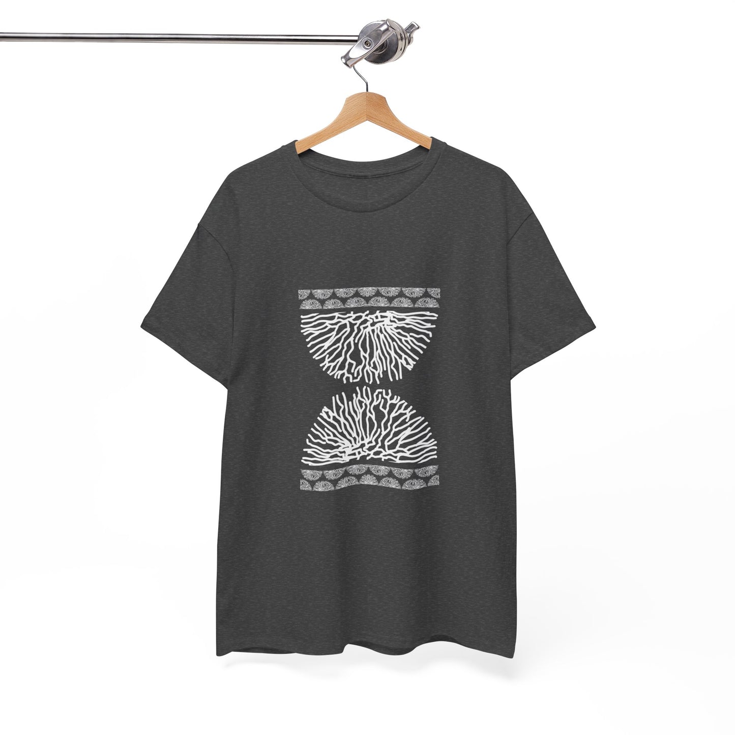 Time Coral Print T-Shirt | Soft Cotton | Unisex