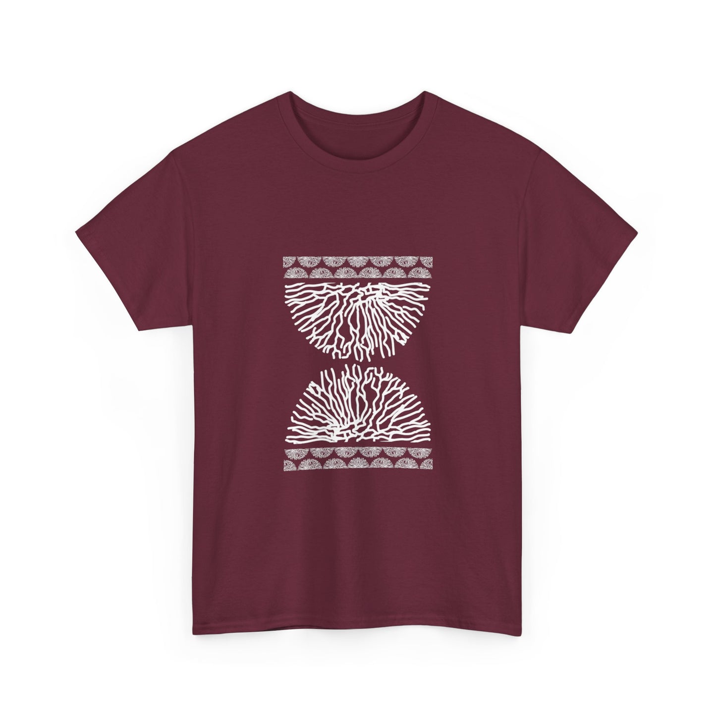 Time Coral Print T-Shirt | Soft Cotton | Unisex