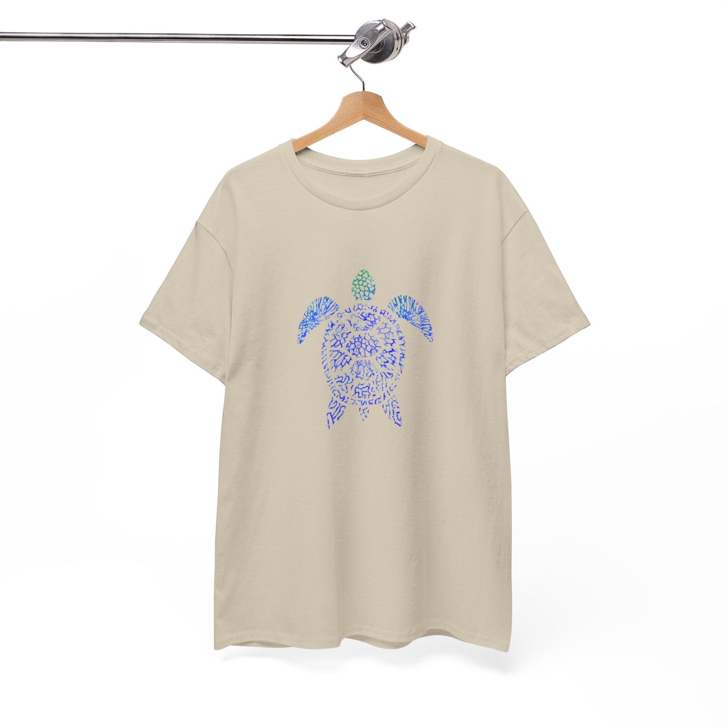 Turtle & Coral Print T-Shirt | Soft Cotton | Unisex
