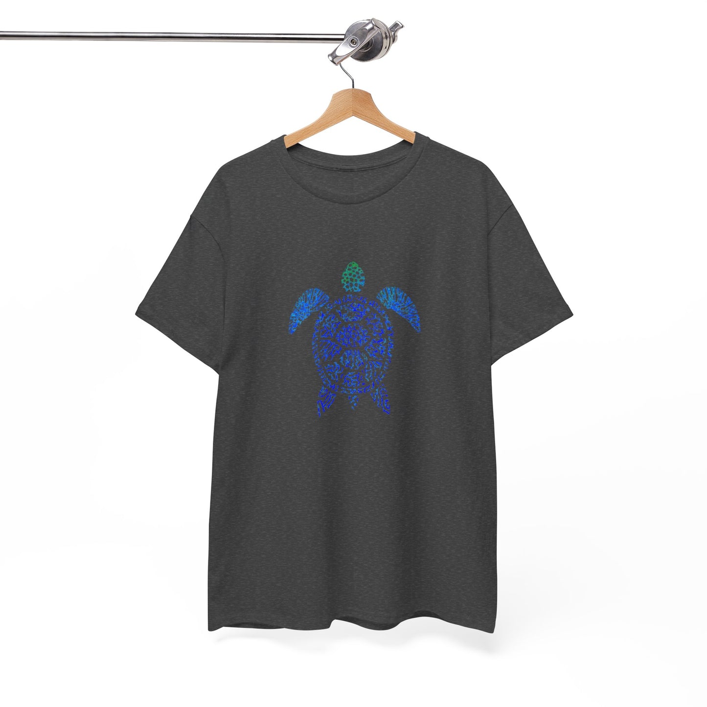 Turtle & Coral Print T-Shirt | Soft Cotton | Unisex