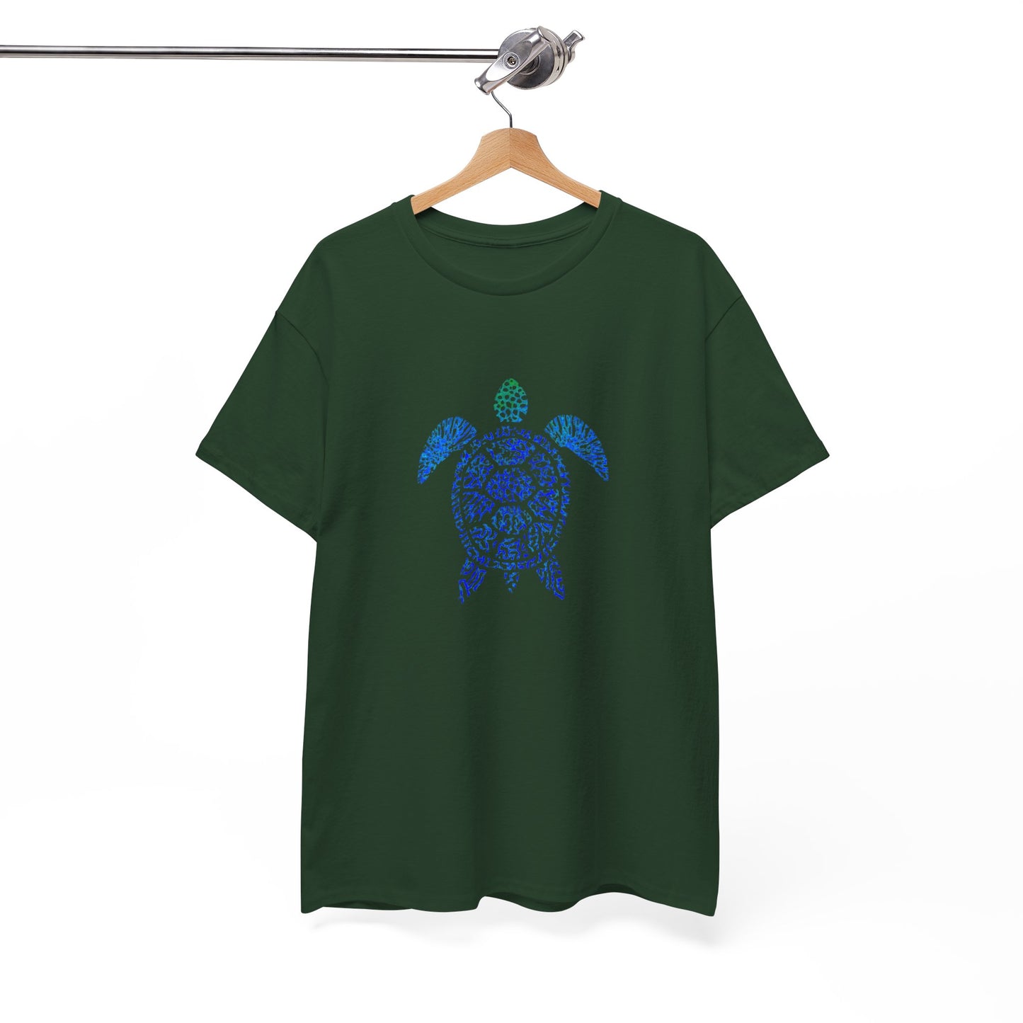 Turtle & Coral Print T-Shirt | Soft Cotton | Unisex