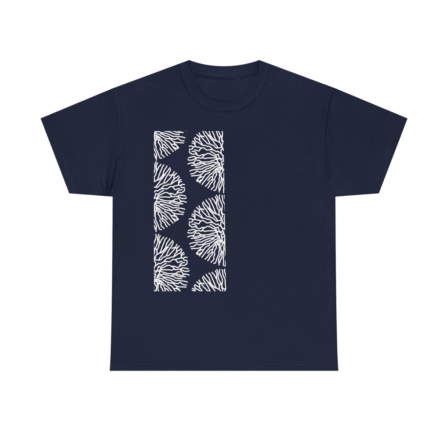 Stripe Coral Print T-Shirt | Soft Cotton | Unisex