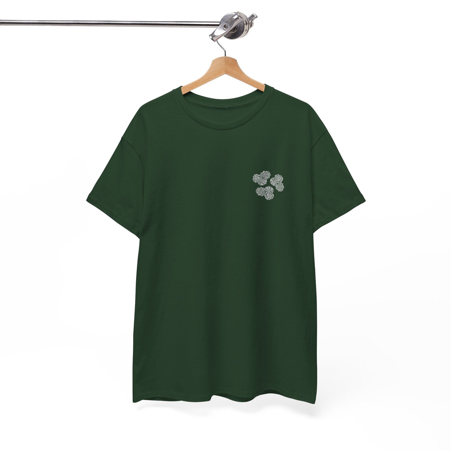 Clover Coral Print T-Shirt | Soft Cotton | Unisex