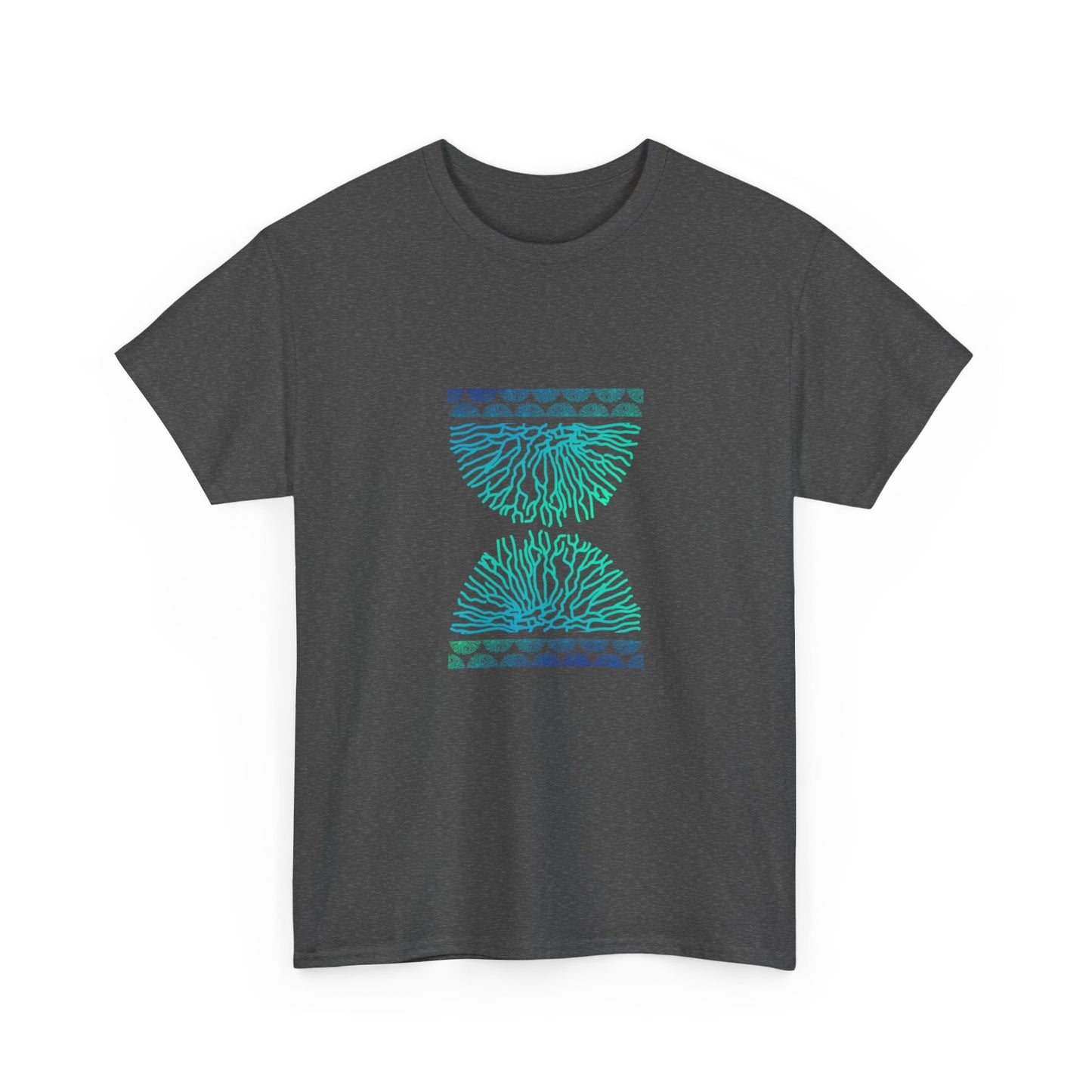 Blue Time Coral Print T-Shirt | Soft Cotton | Unisex