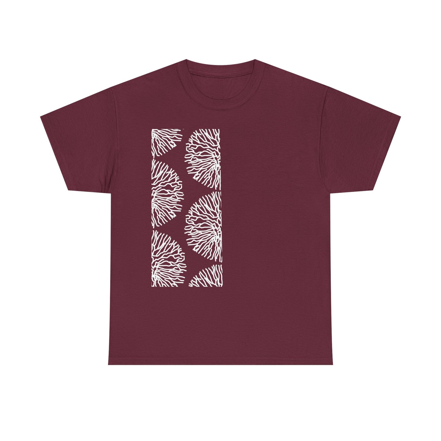 Stripe Coral Print T-Shirt | Soft Cotton | Unisex