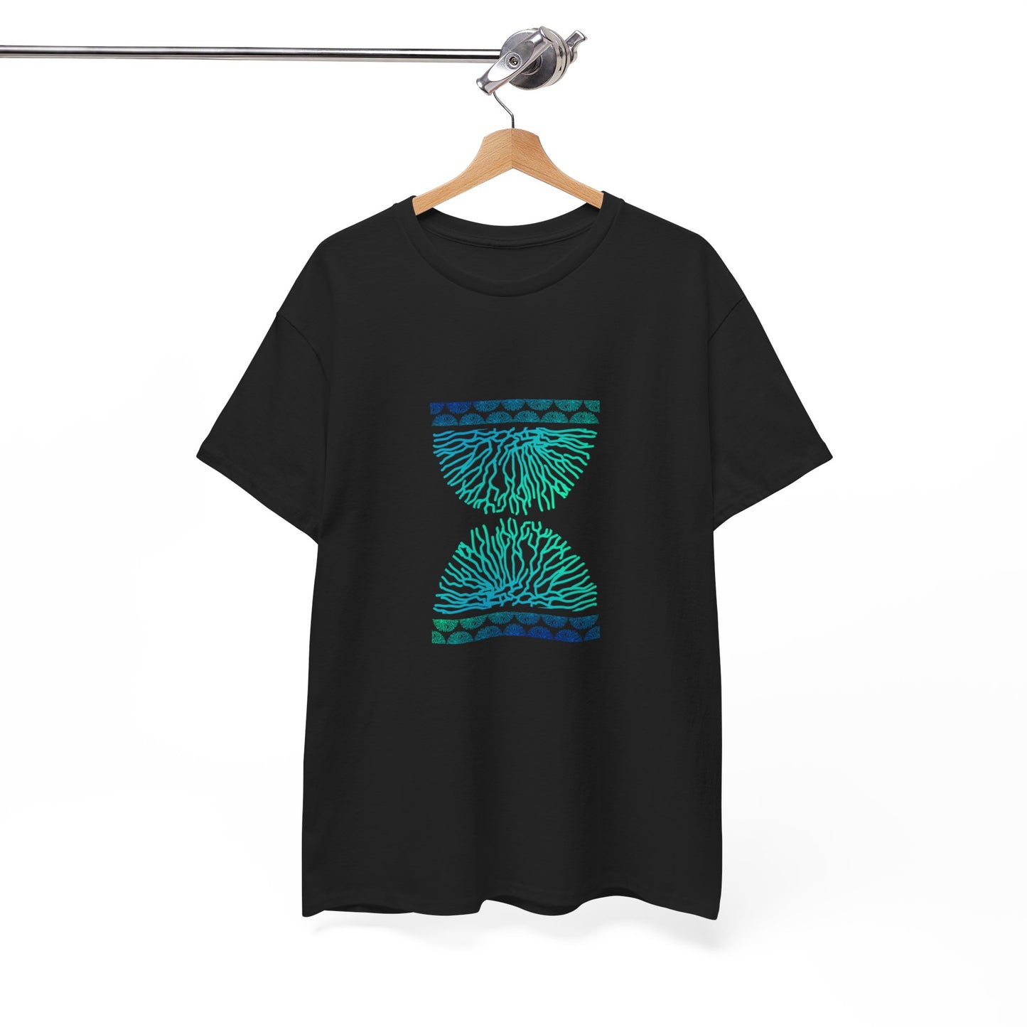 Blue Time Coral Print T-Shirt | Soft Cotton | Unisex