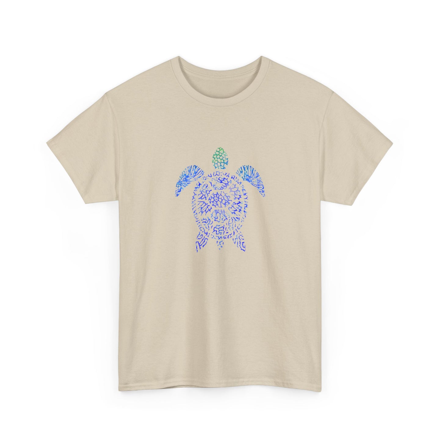 Turtle & Coral Print T-Shirt | Soft Cotton | Unisex