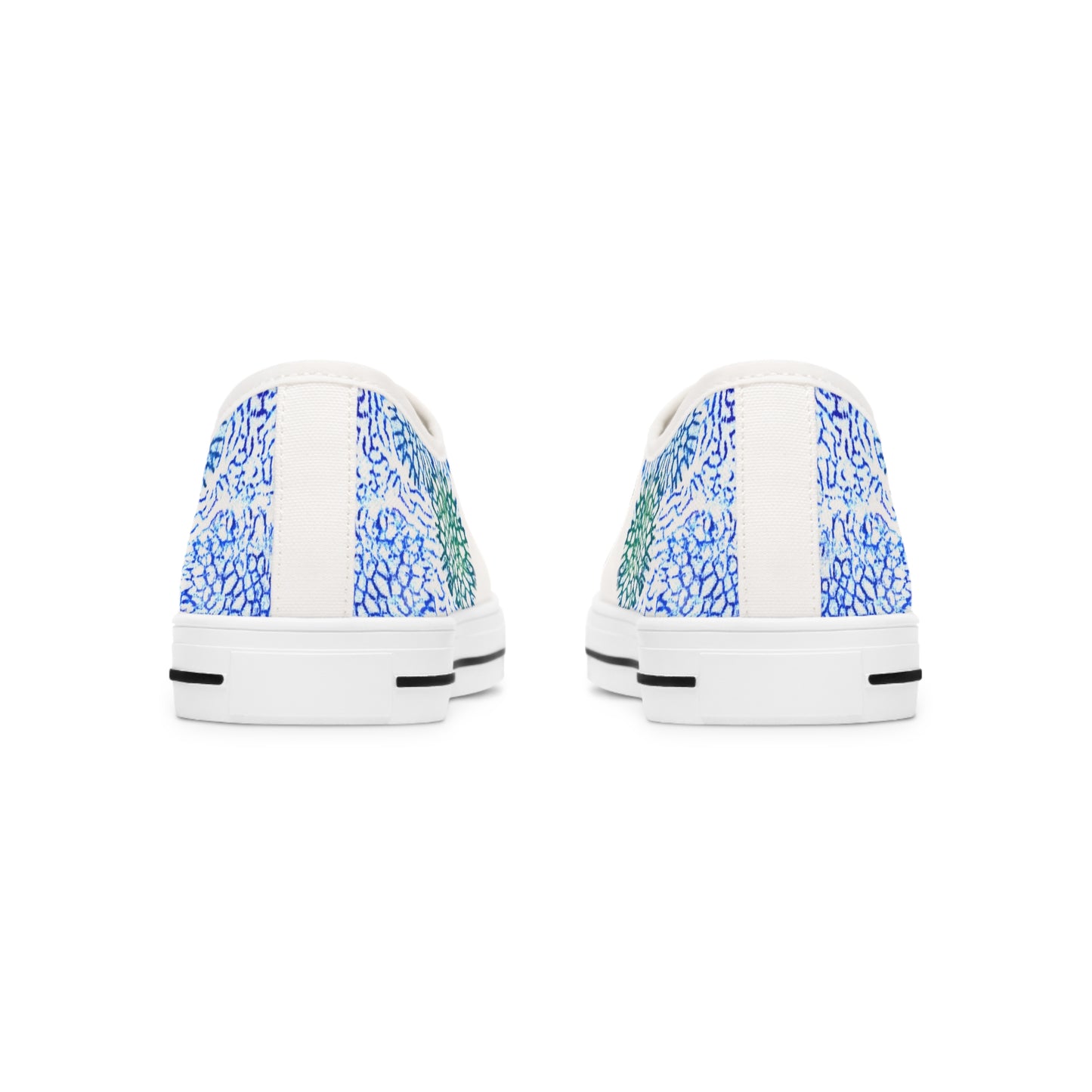 Blue Coral Print | Women's Low Top Sneakers