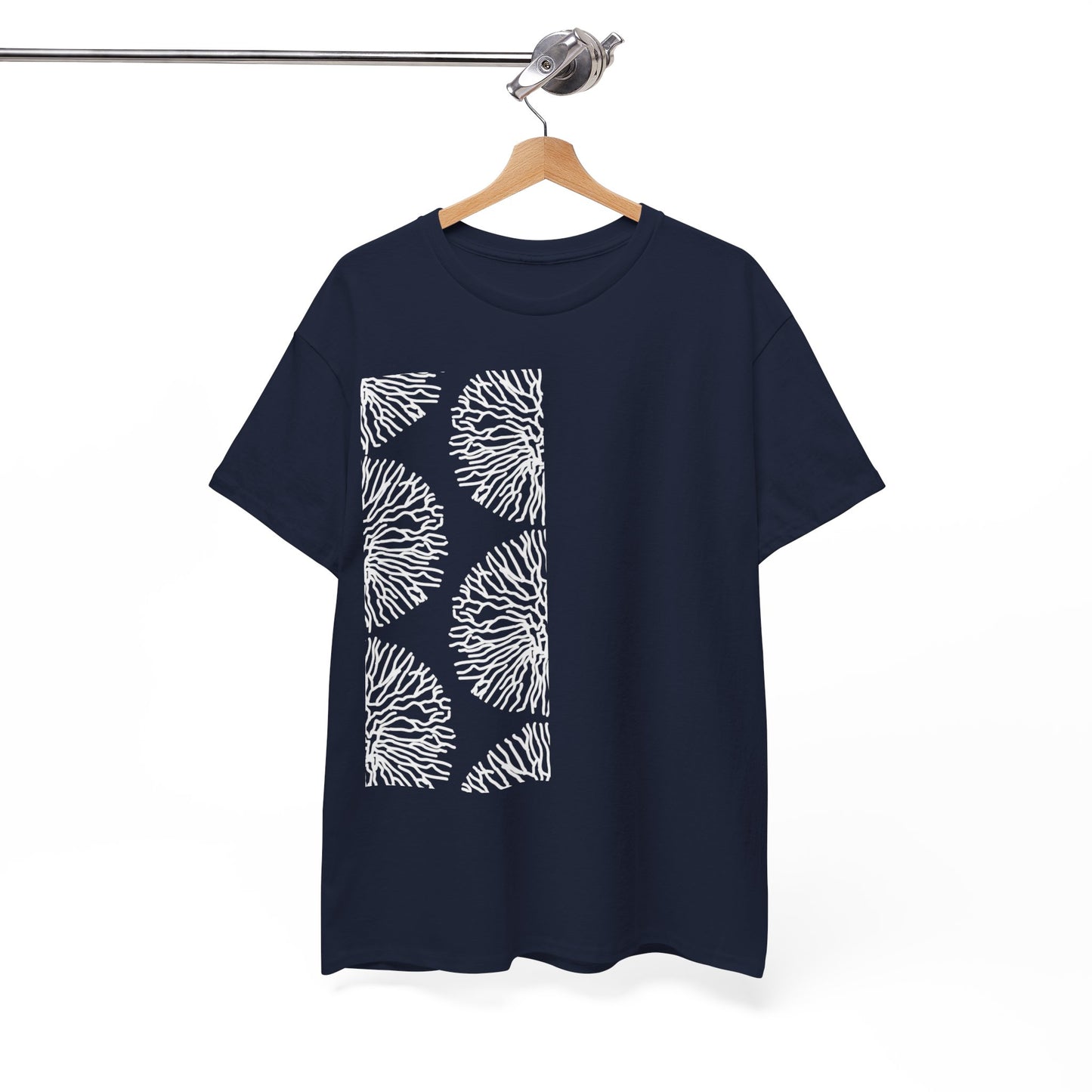 Stripe Coral Print T-Shirt | Soft Cotton | Unisex