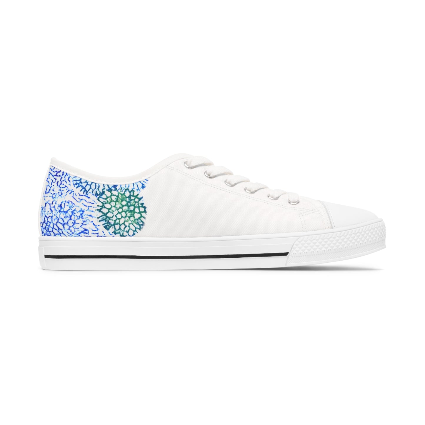 Blue Coral Print | Women's Low Top Sneakers