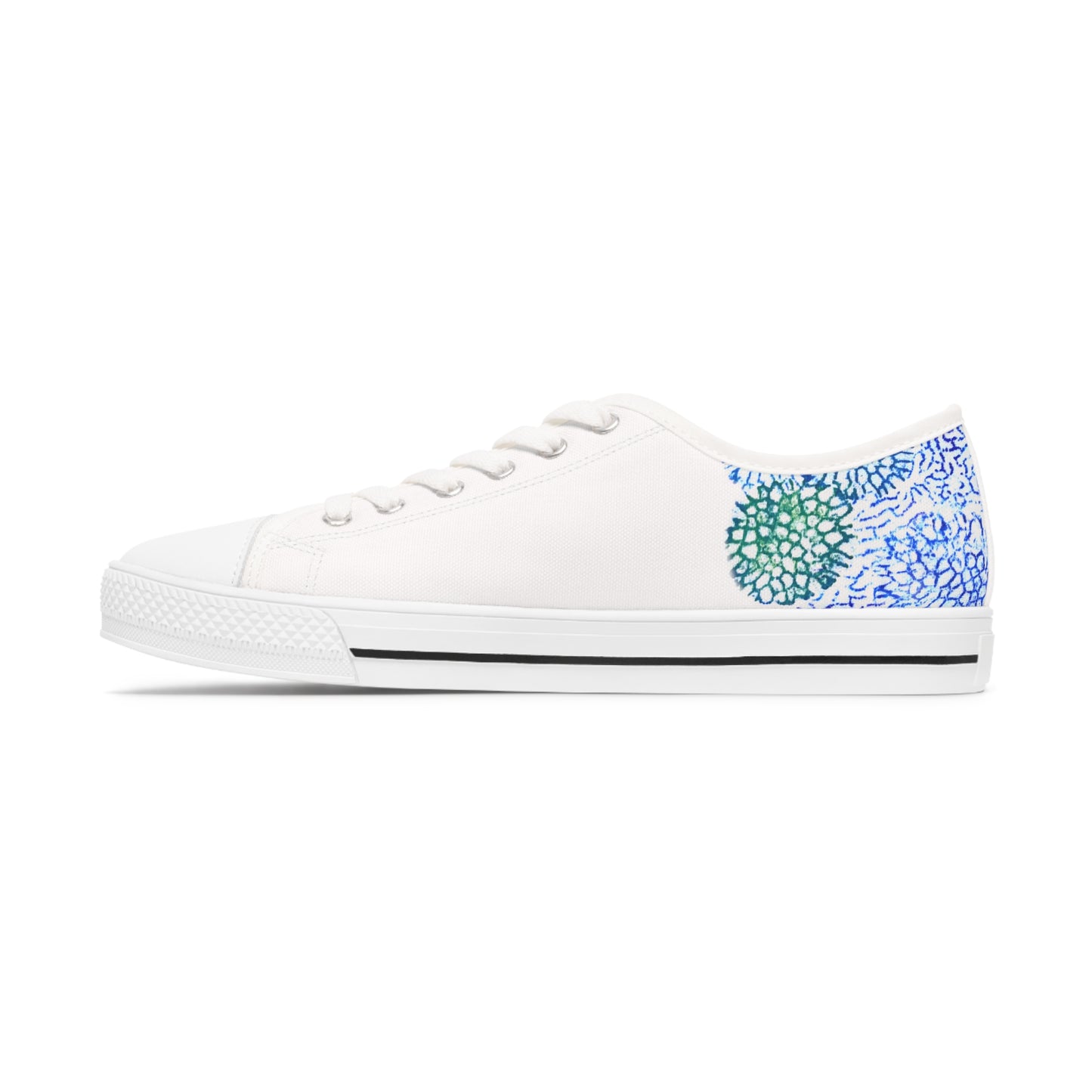 Blue Coral Print | Women's Low Top Sneakers