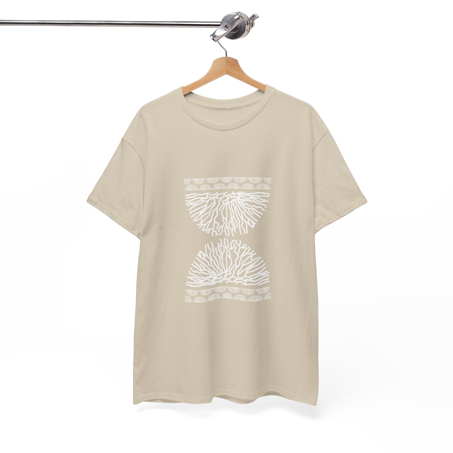 Time Coral Print T-Shirt | Soft Cotton | Unisex
