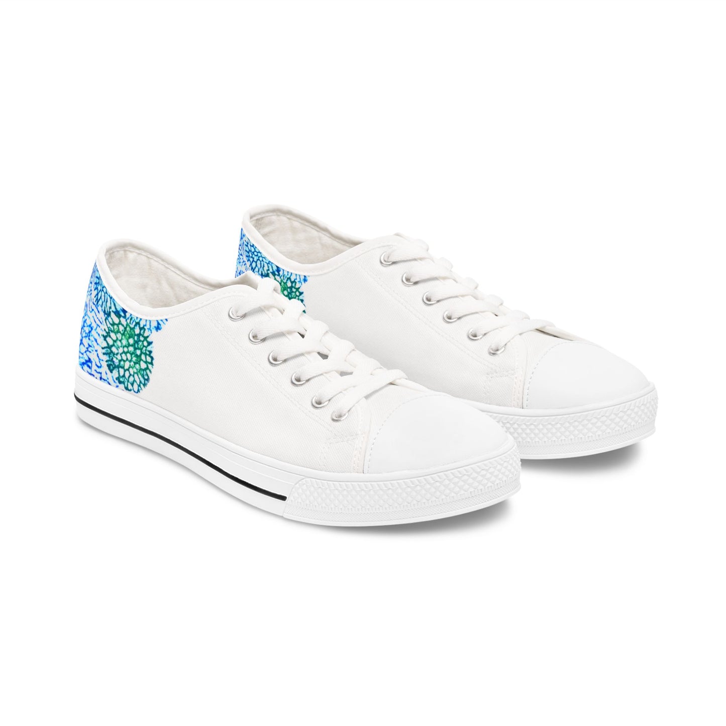Blue Coral Print | Women's Low Top Sneakers