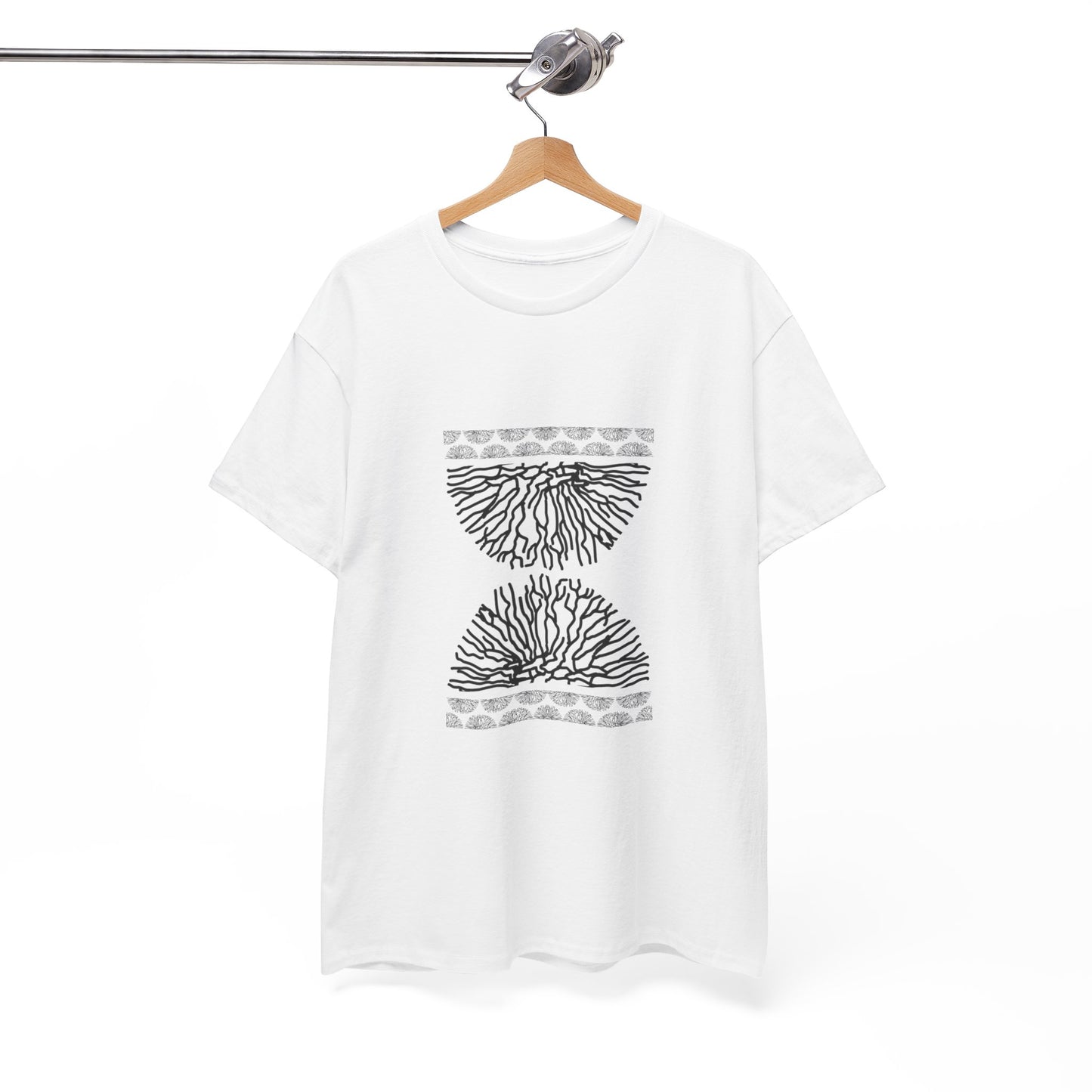 Time Coral Print T-Shirt | Soft Cotton | Unisex
