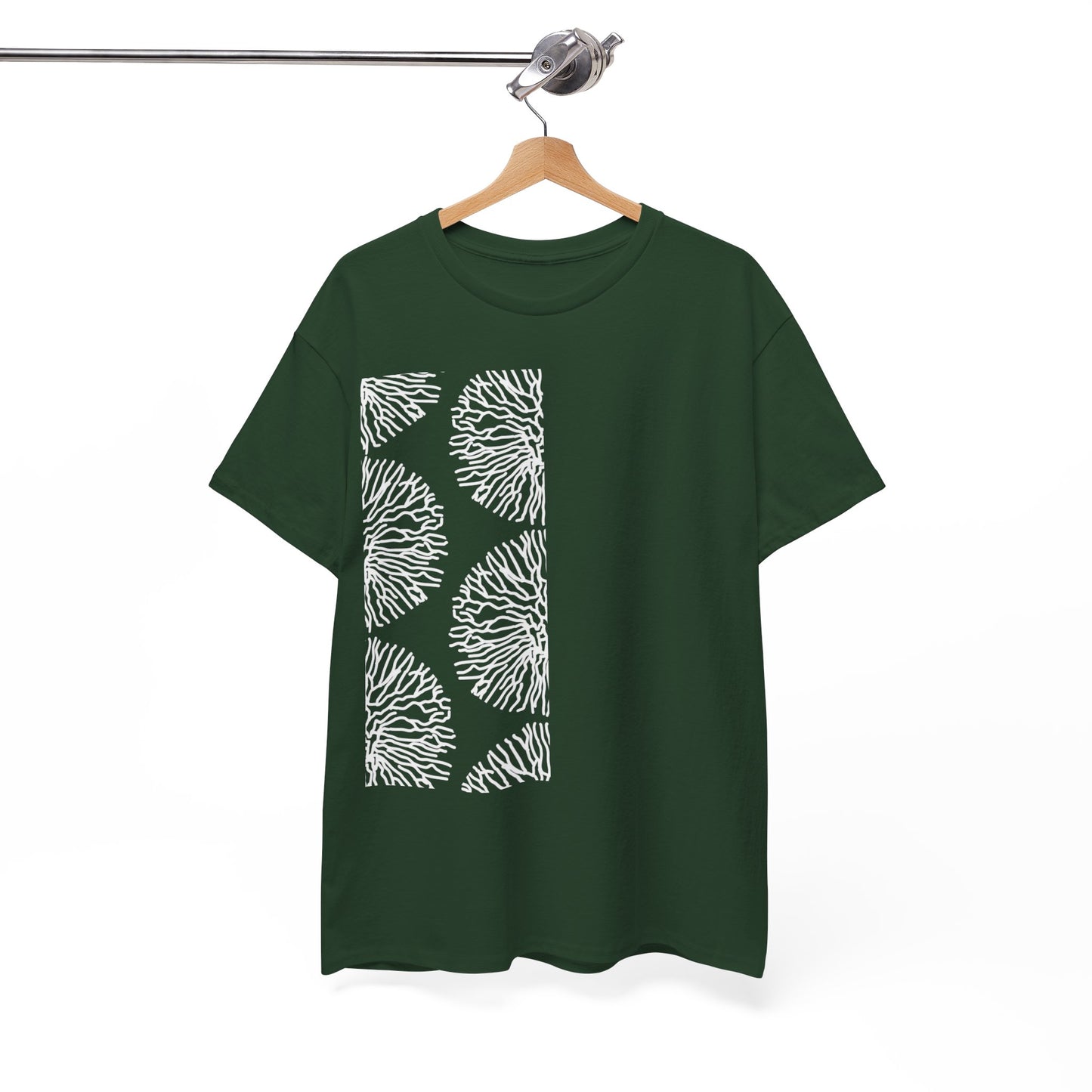 Stripe Coral Print T-Shirt | Soft Cotton | Unisex