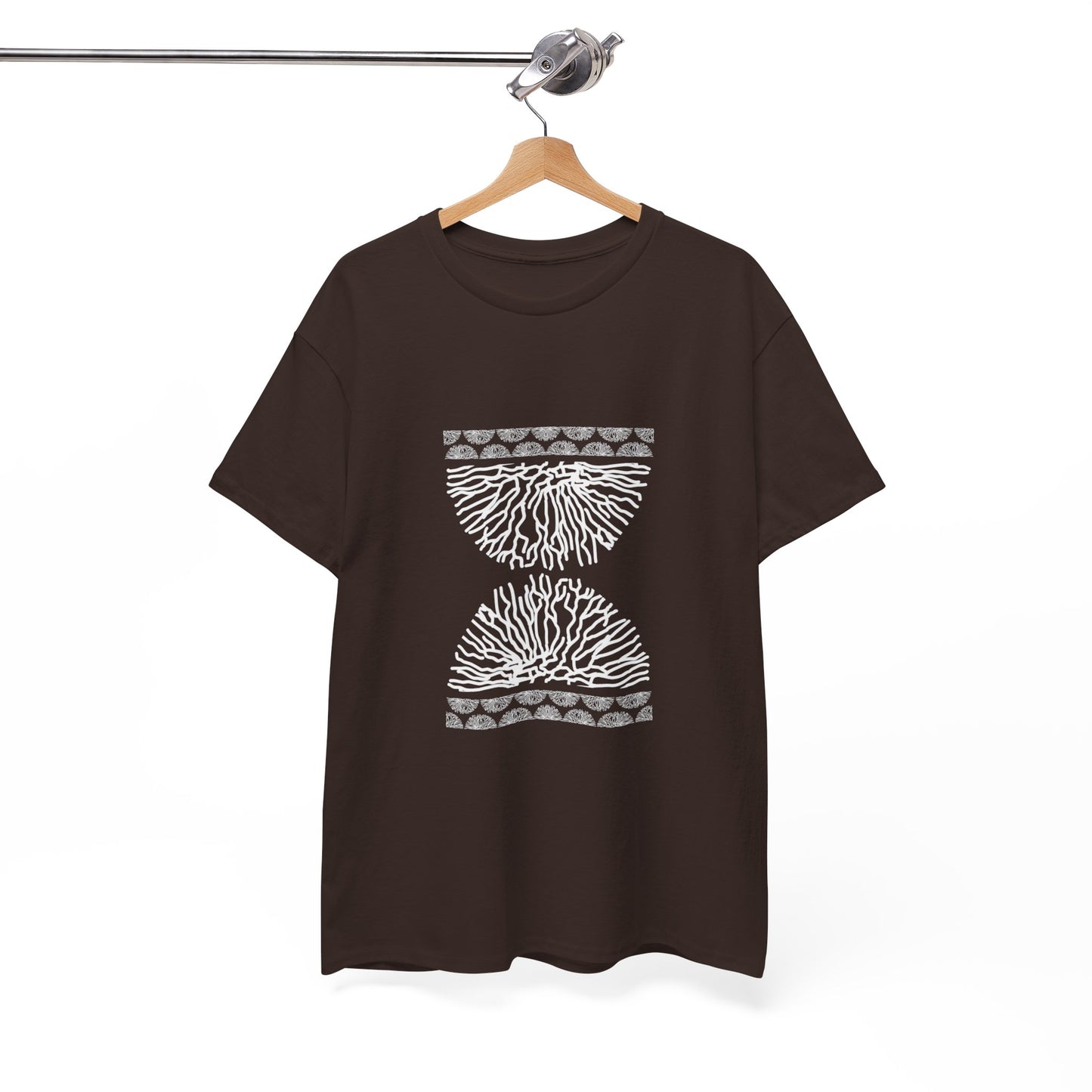 Time Coral Print T-Shirt | Soft Cotton | Unisex
