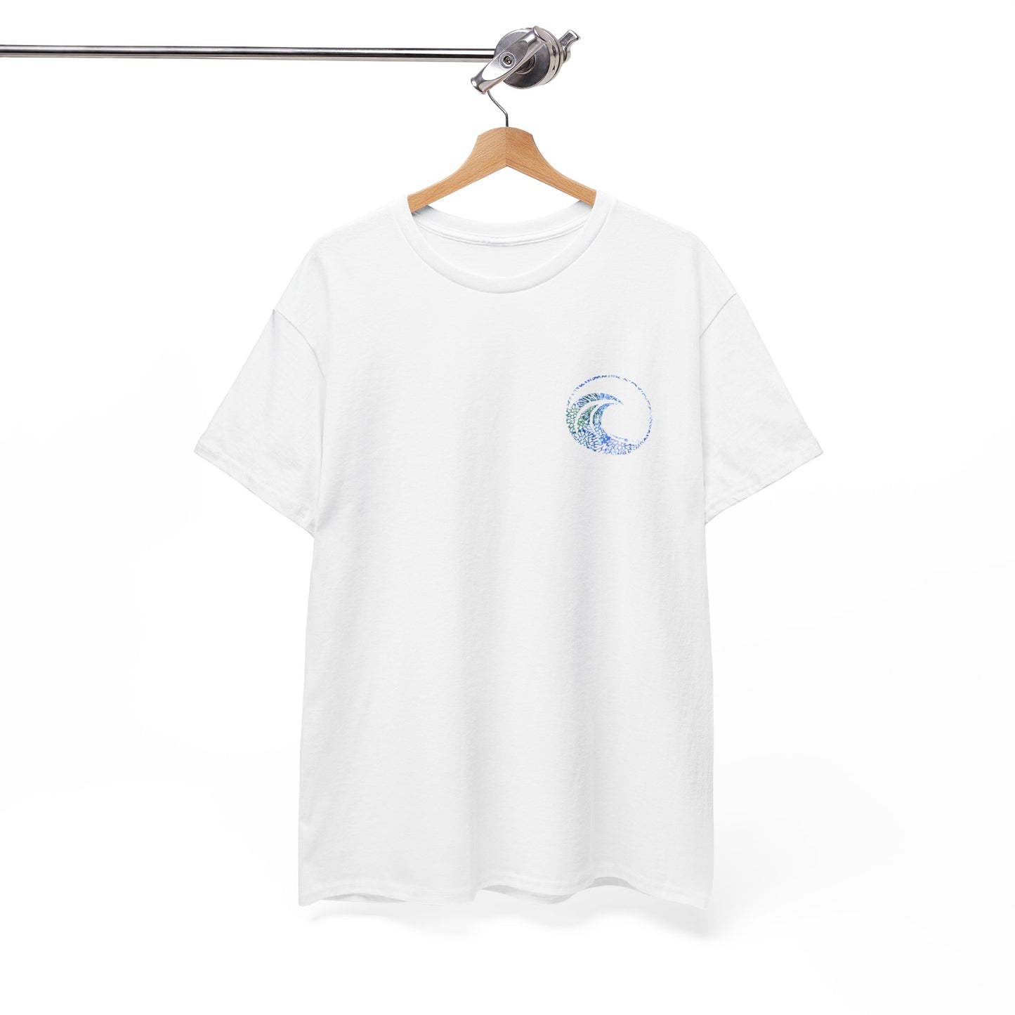 Mini Wave & Coral Print T-Shirt | Soft Cotton | Unisex