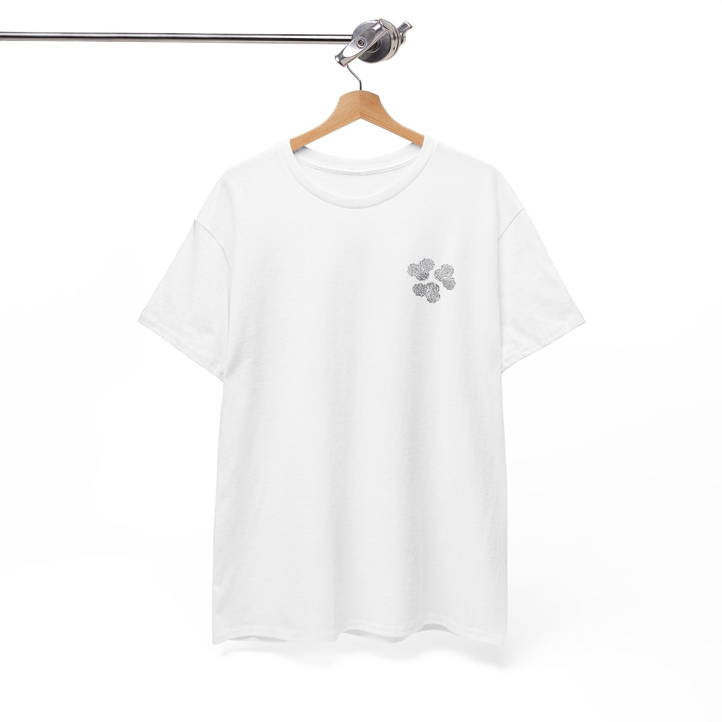 Clover Coral Print T-Shirt | Soft Cotton | Unisex