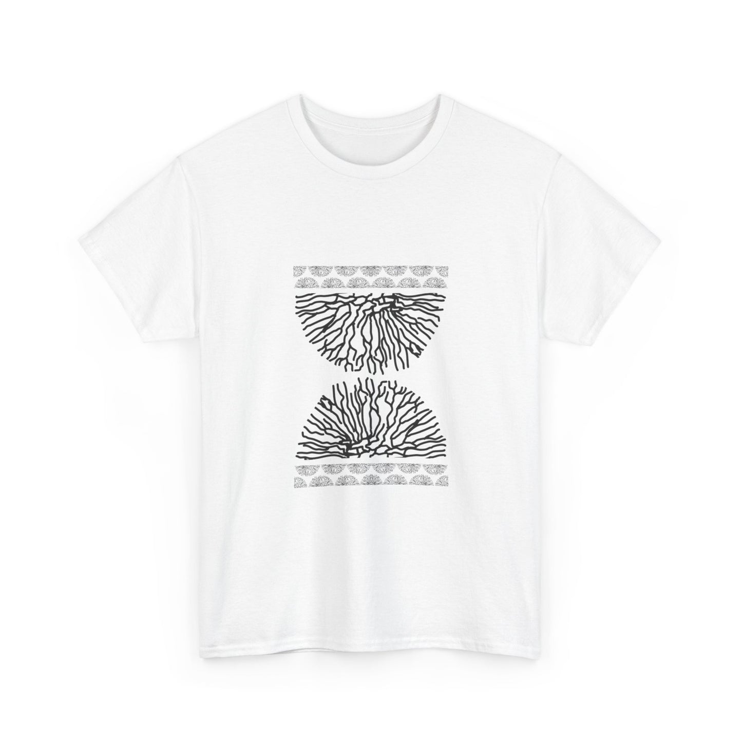 Time Coral Print T-Shirt | Soft Cotton | Unisex